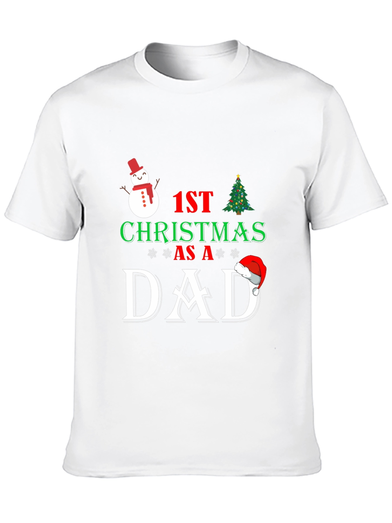 1st Christmas as a Dad T-Shirt
