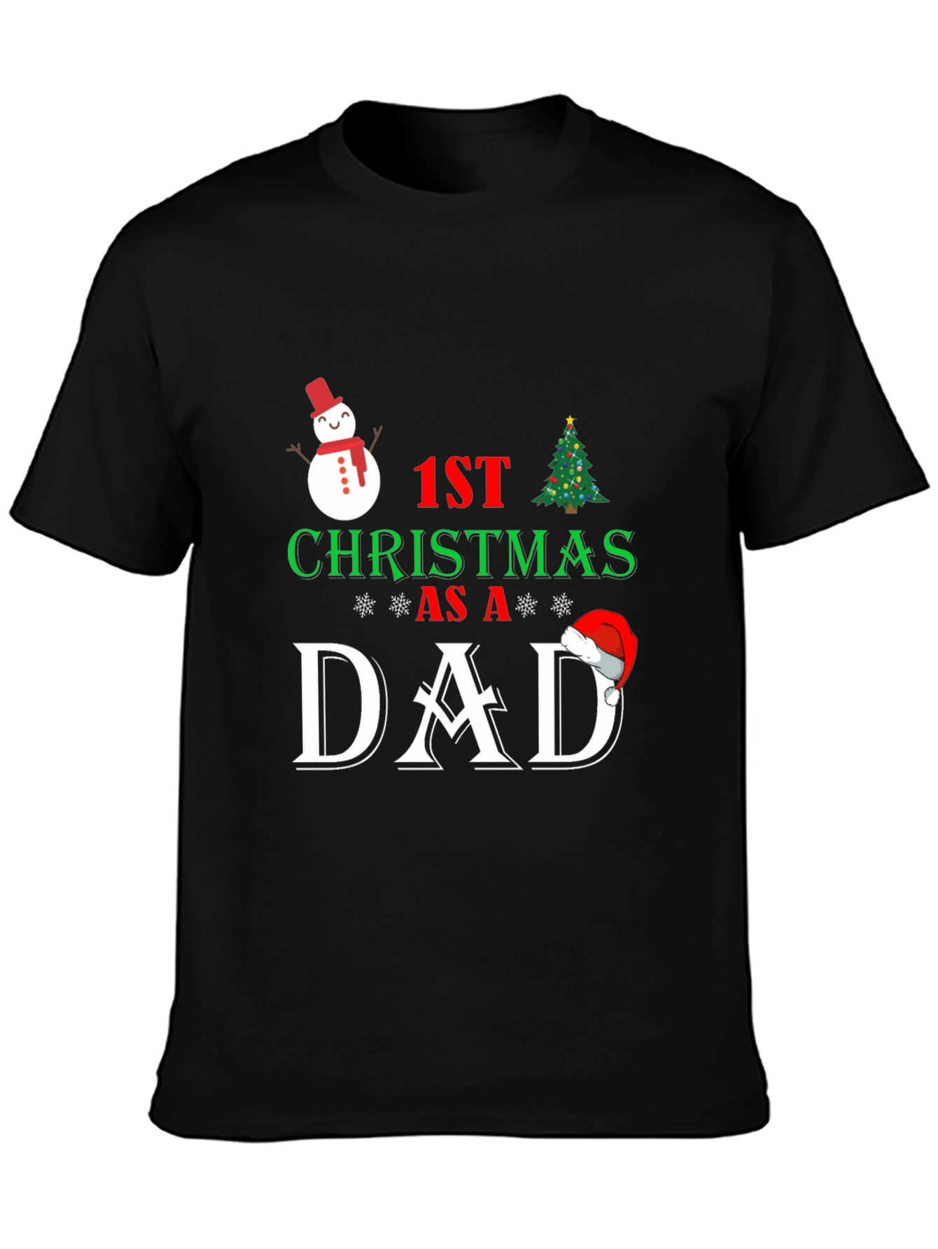 1st Christmas as a Dad T-Shirt