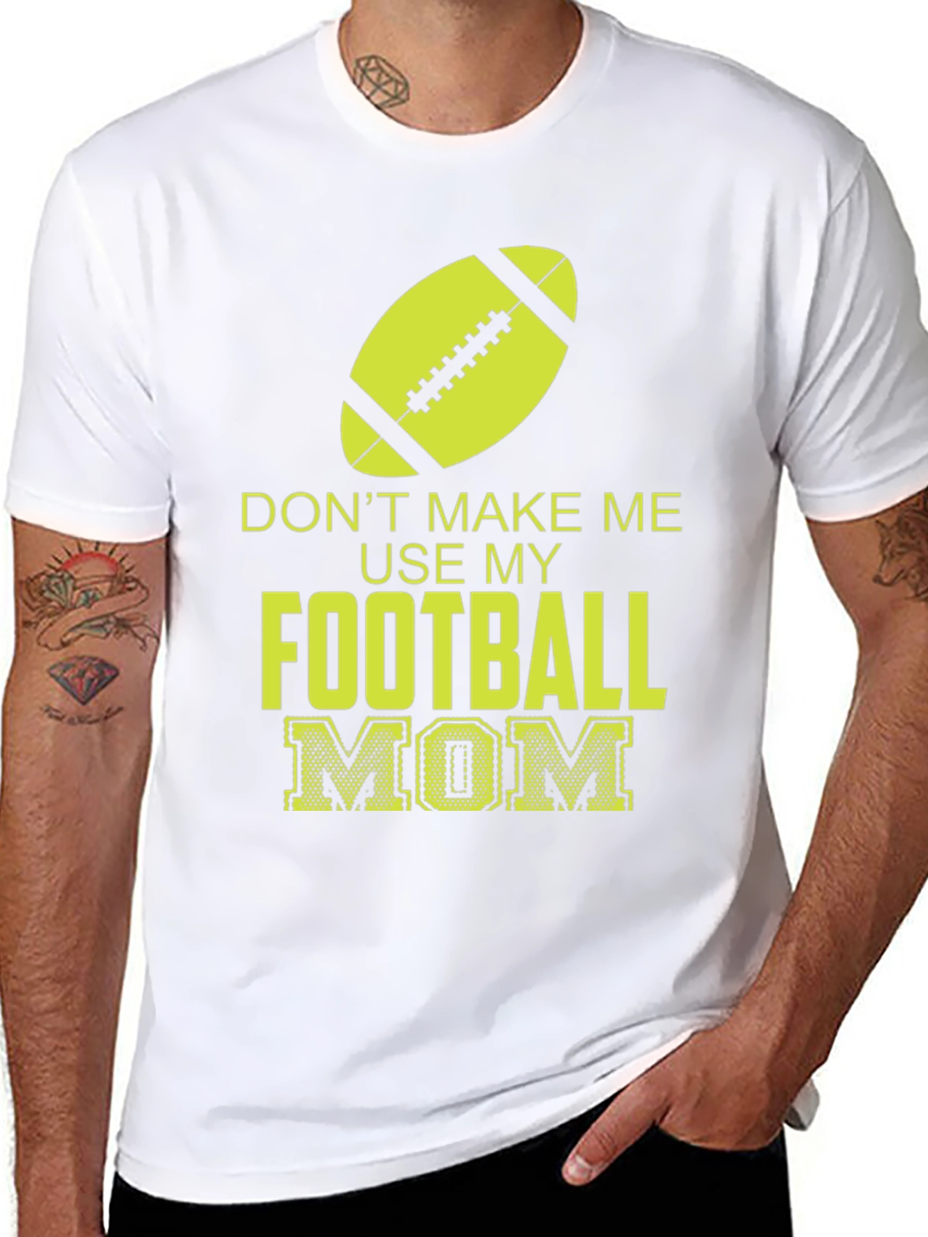 Football Mom Graphic T-Shirt - Sporty & Stylish