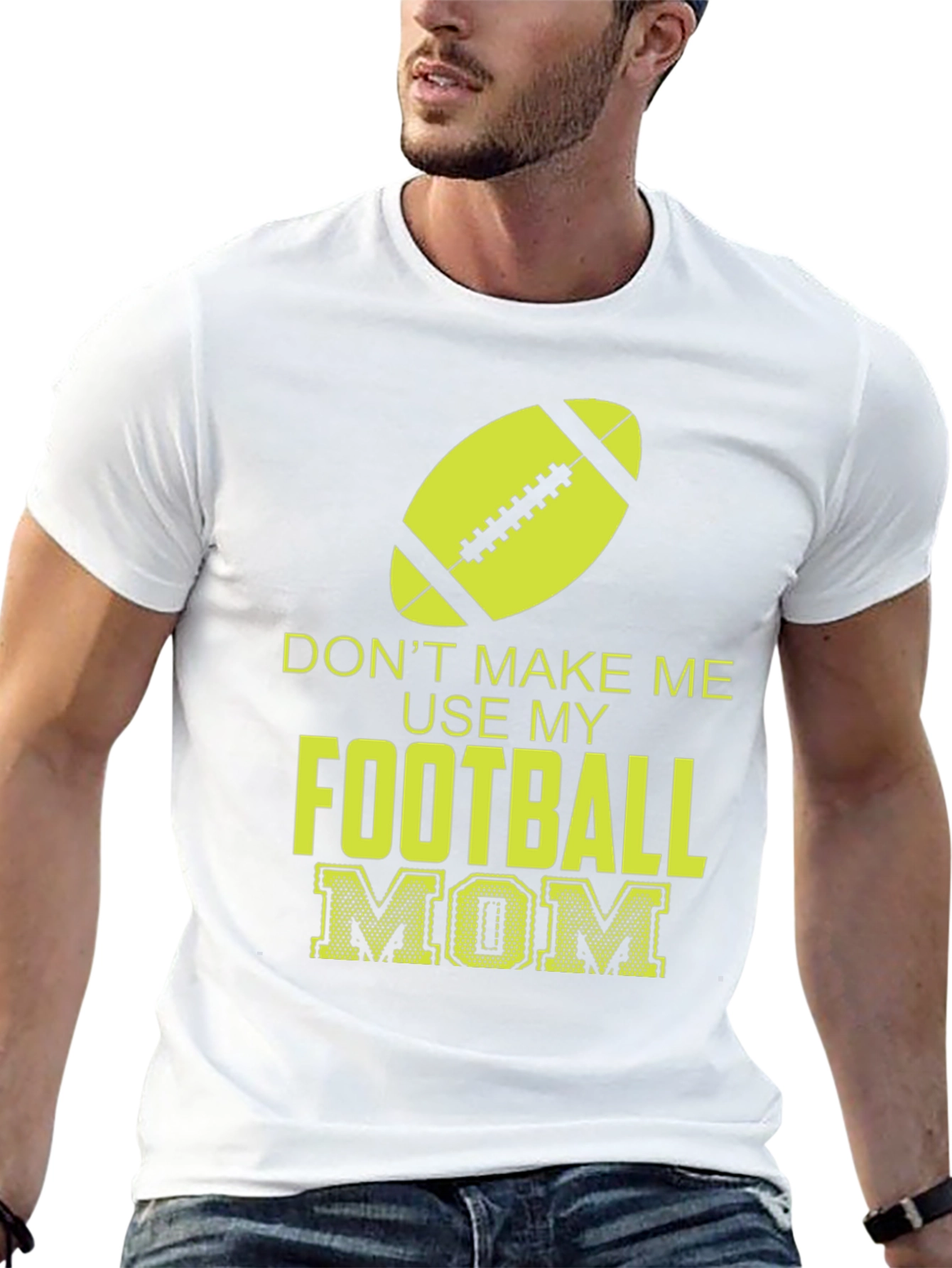 Football Mom Graphic T-Shirt - Sporty & Stylish