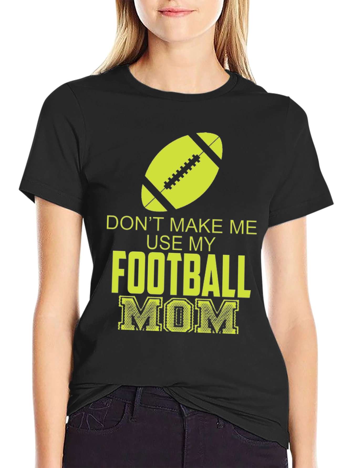 Football Mom Graphic T-Shirt - Sporty & Stylish