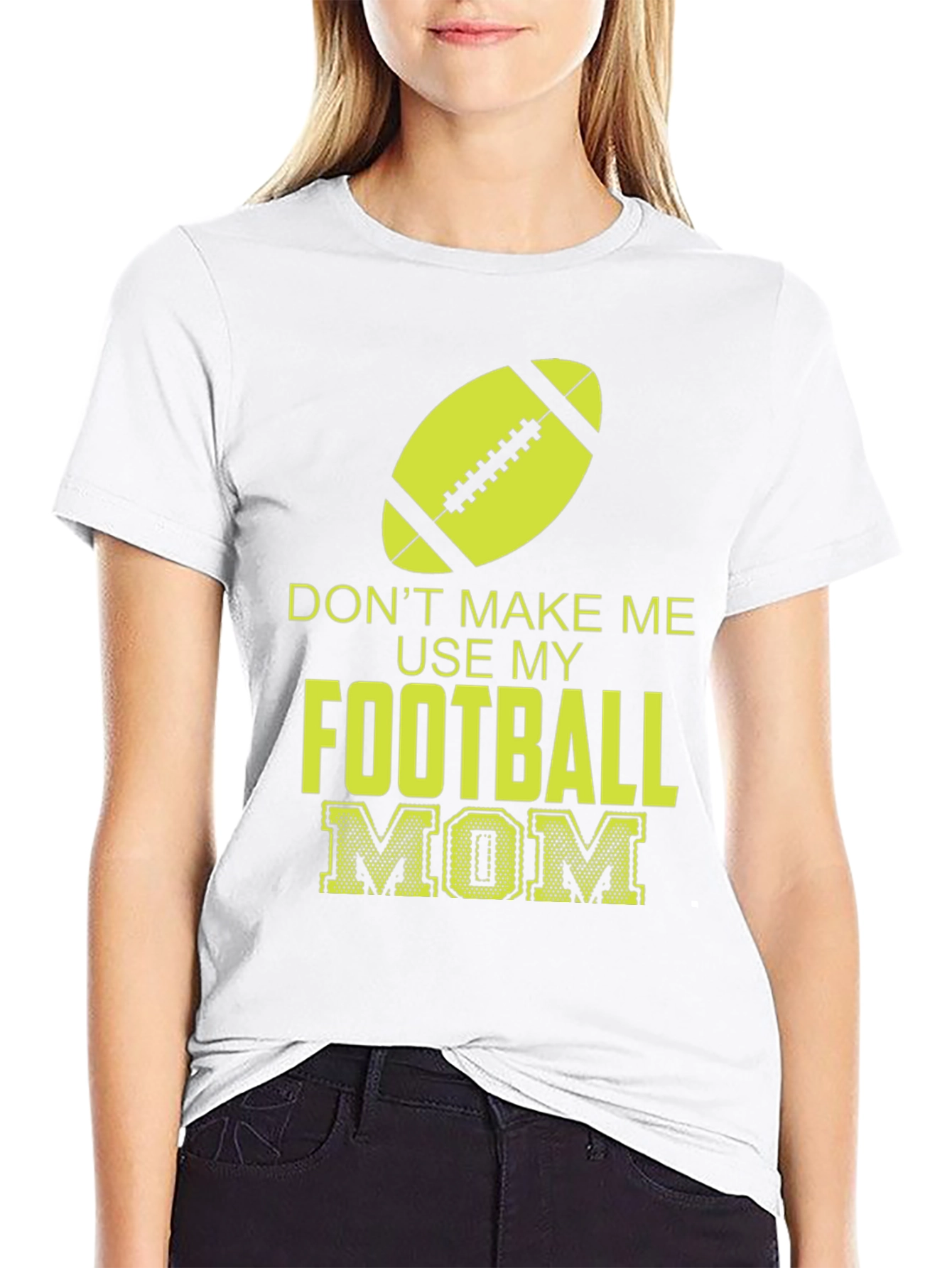 Football Mom Graphic T-Shirt - Sporty & Stylish