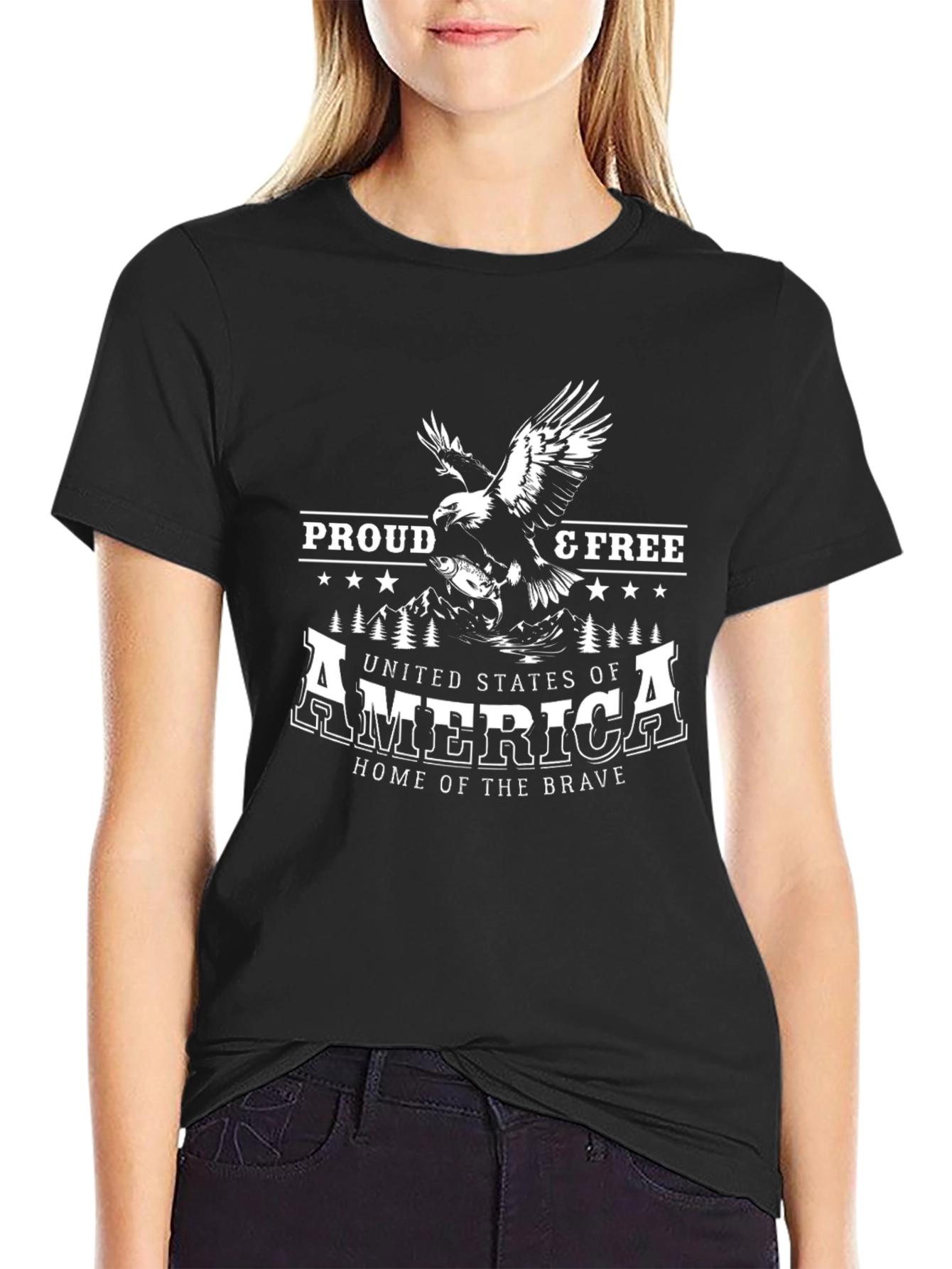 Proud & Free USA Eagle Graphic Tee