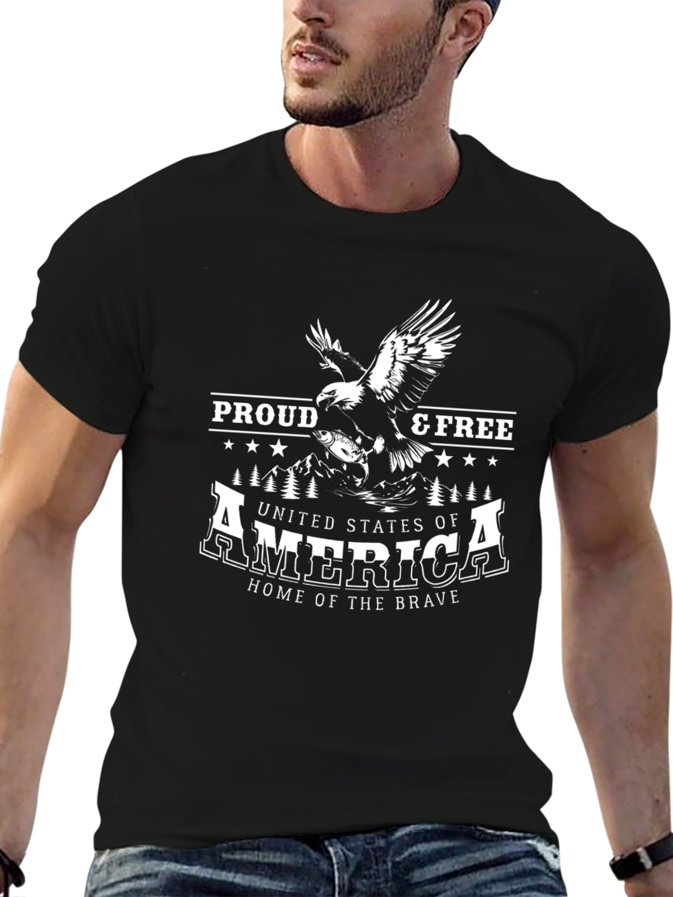 Proud & Free USA Eagle Graphic Tee