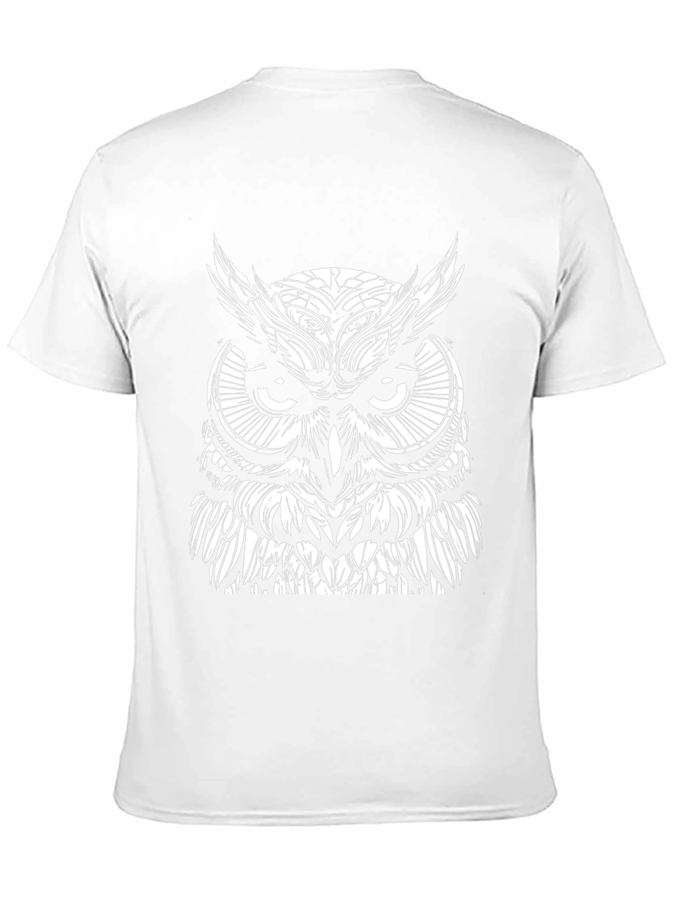 Owl Graphic Print Black T-Shirt for Men