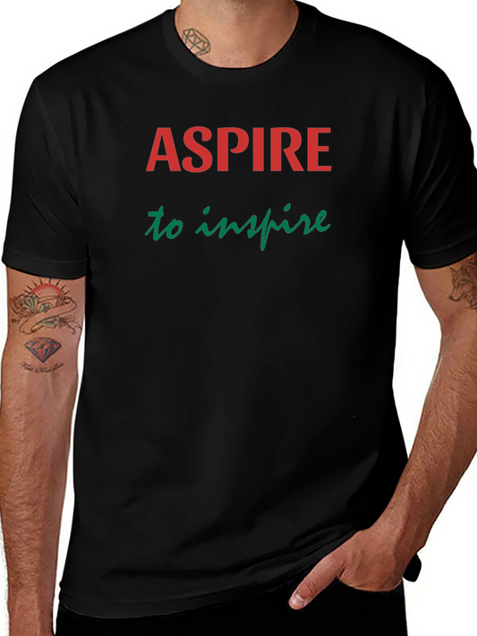 Aspire To Inspire Graphic Tee - Motivational Shirt