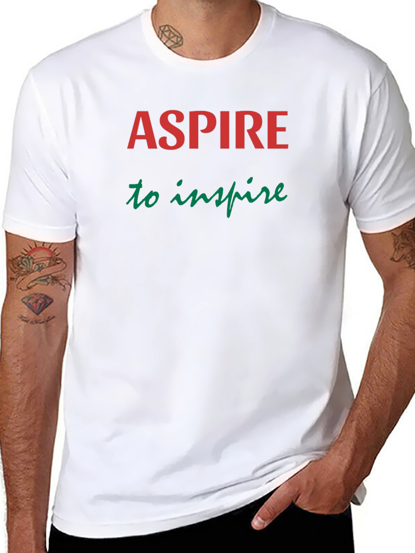 Aspire To Inspire Graphic Tee - Motivational Shirt