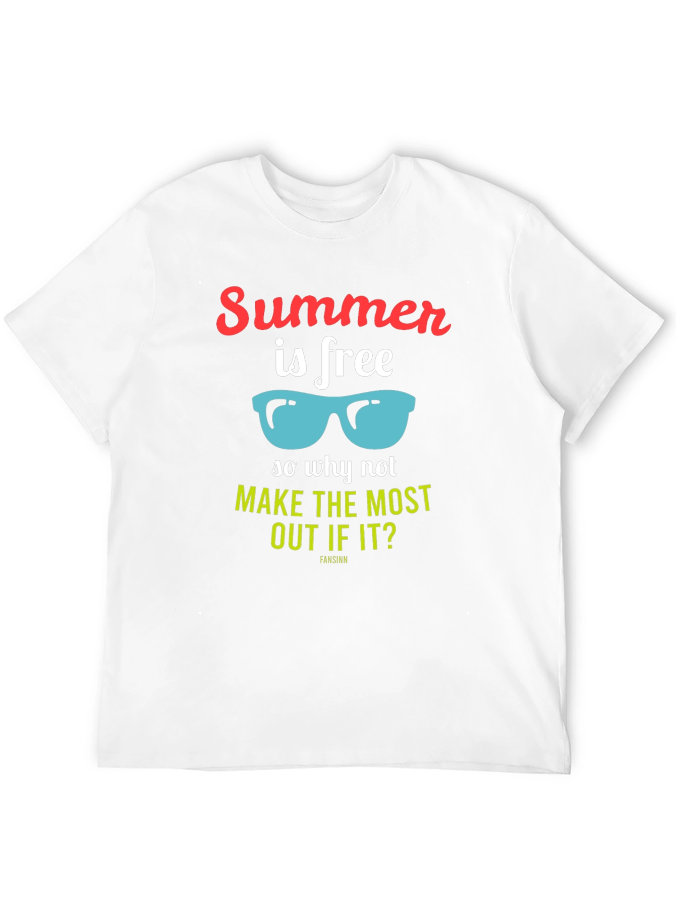Summer is Free Graphic T-Shirt - Black