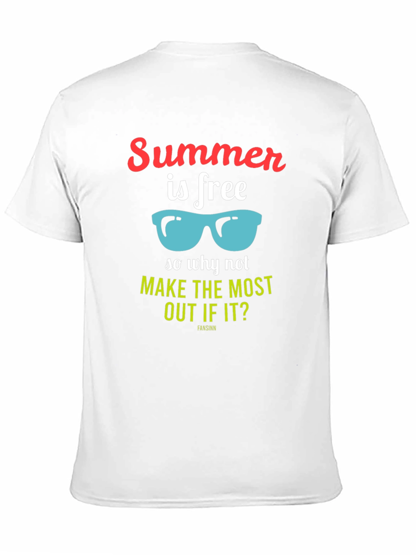 Summer is Free Graphic T-Shirt - Black