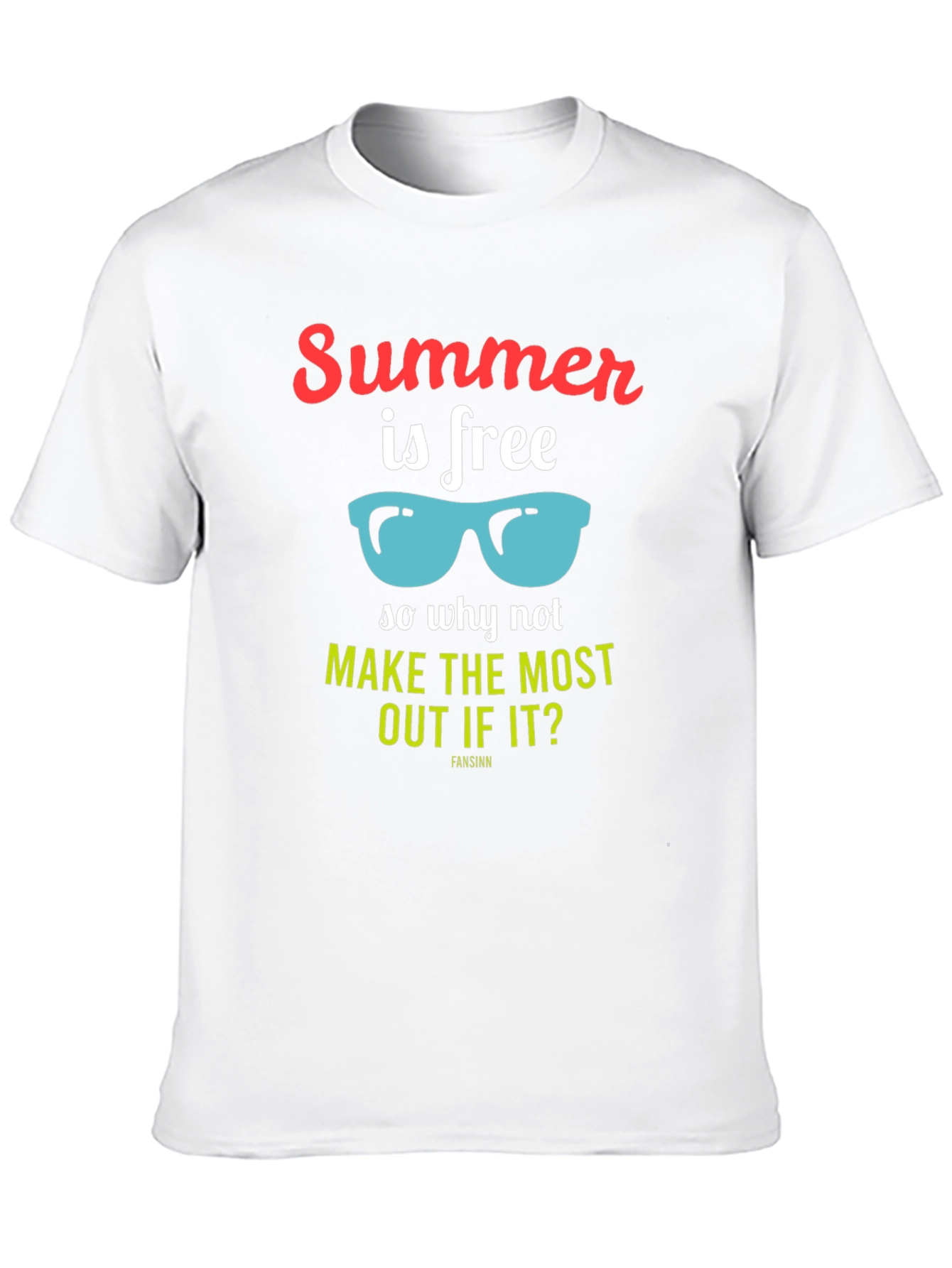 Summer is Free Graphic T-Shirt - Black