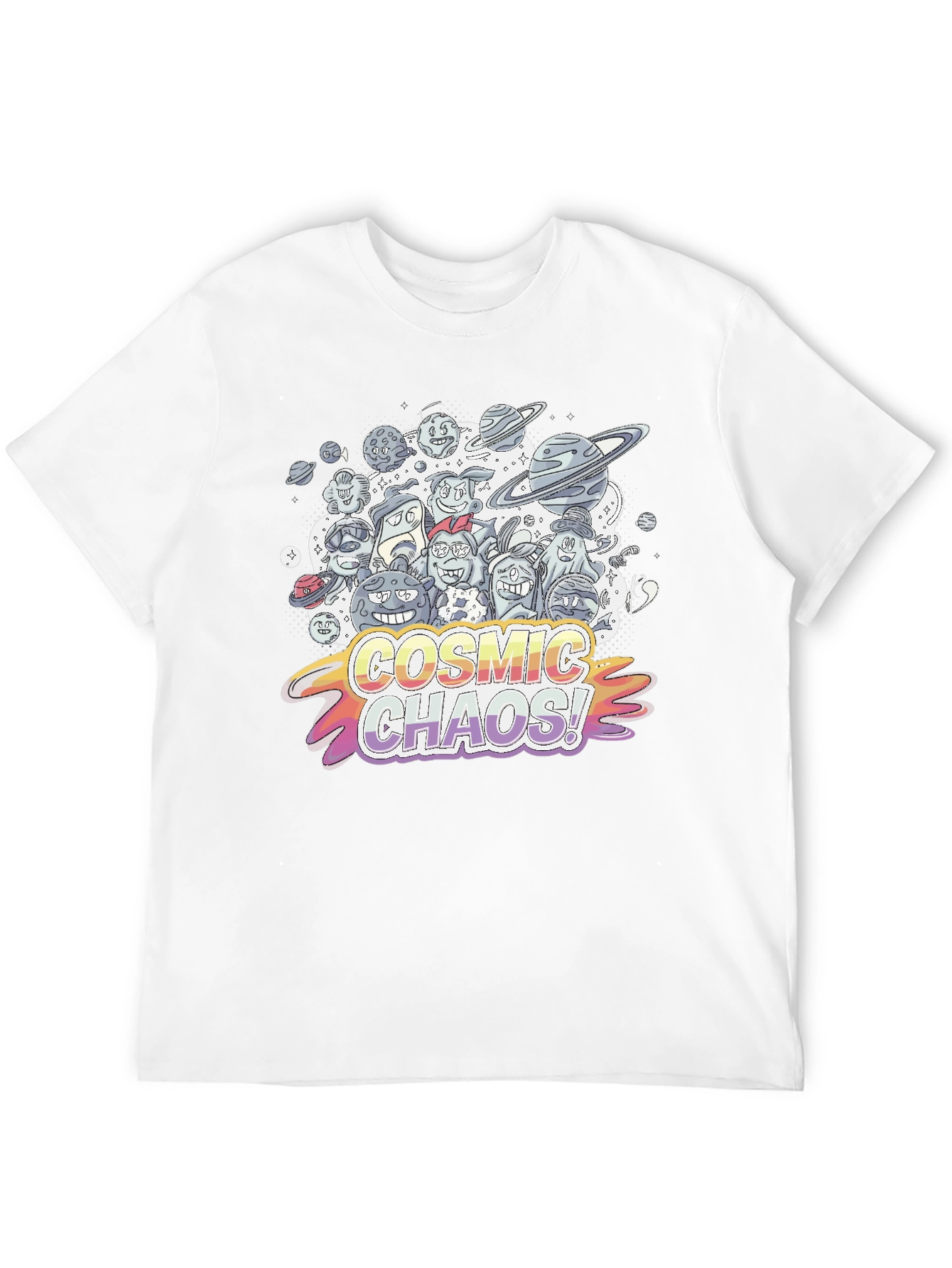 Cosmic Chaos Graphic Print T-Shirt