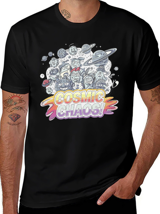 Cosmic Chaos Graphic Print T-Shirt