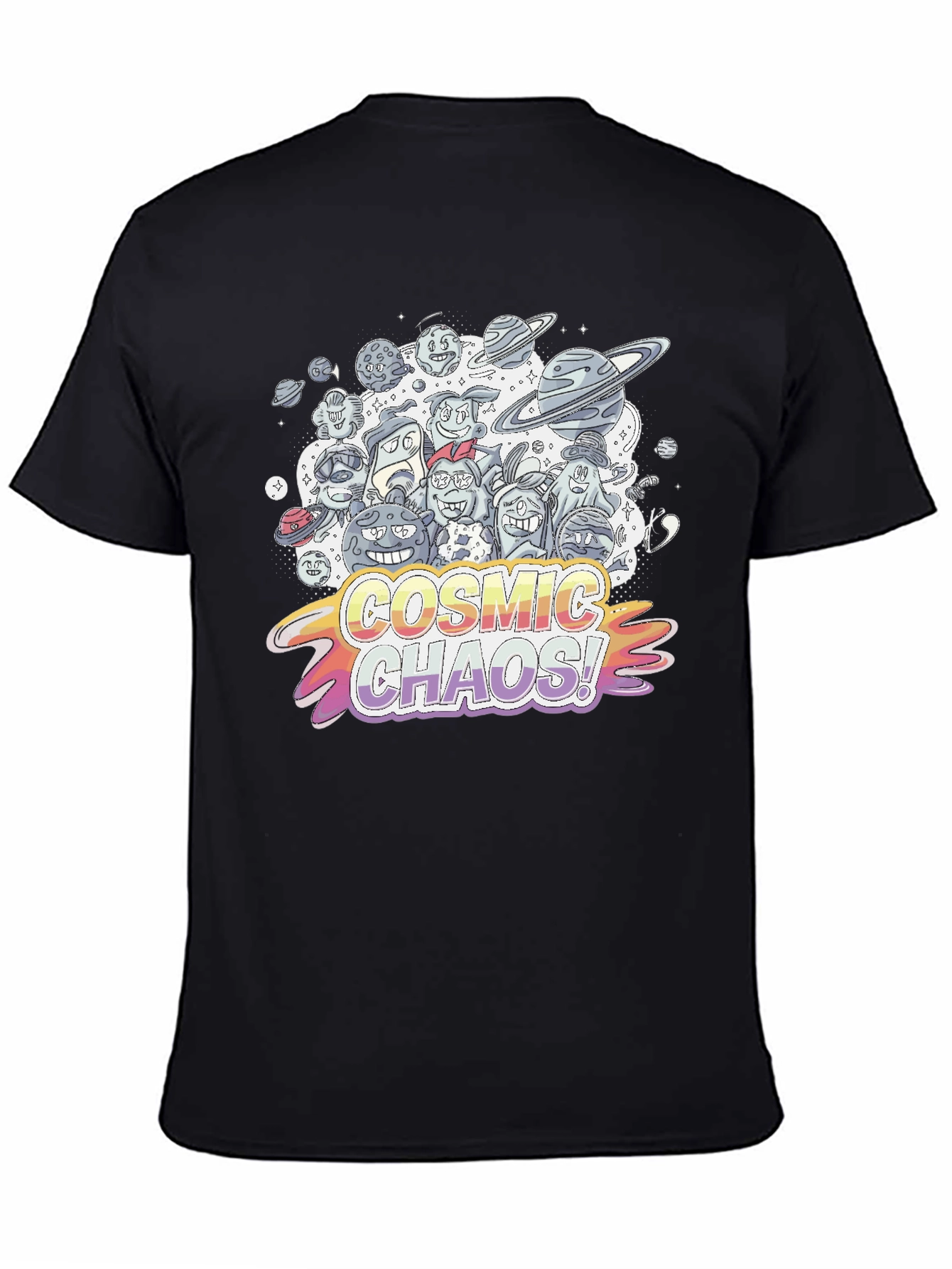 Cosmic Chaos Graphic Print T-Shirt