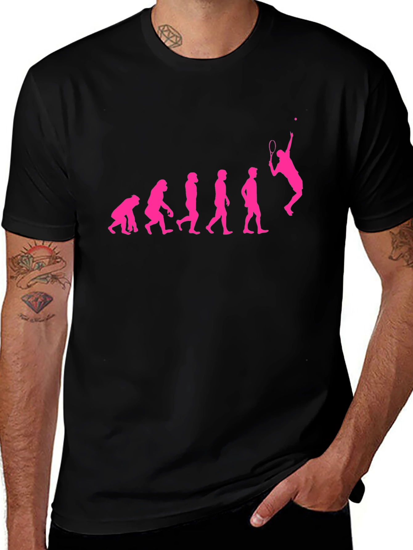 Evolution of Tennis Funny Graphic Tee