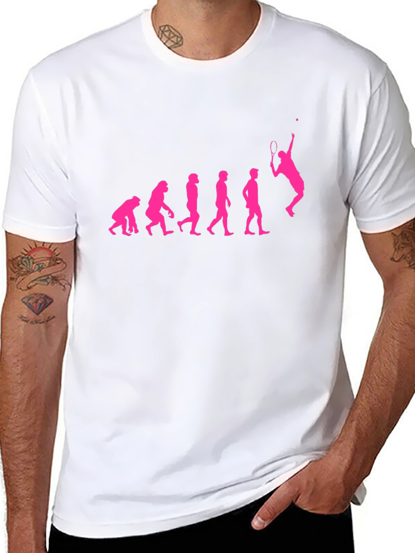 Evolution of Tennis Funny Graphic Tee