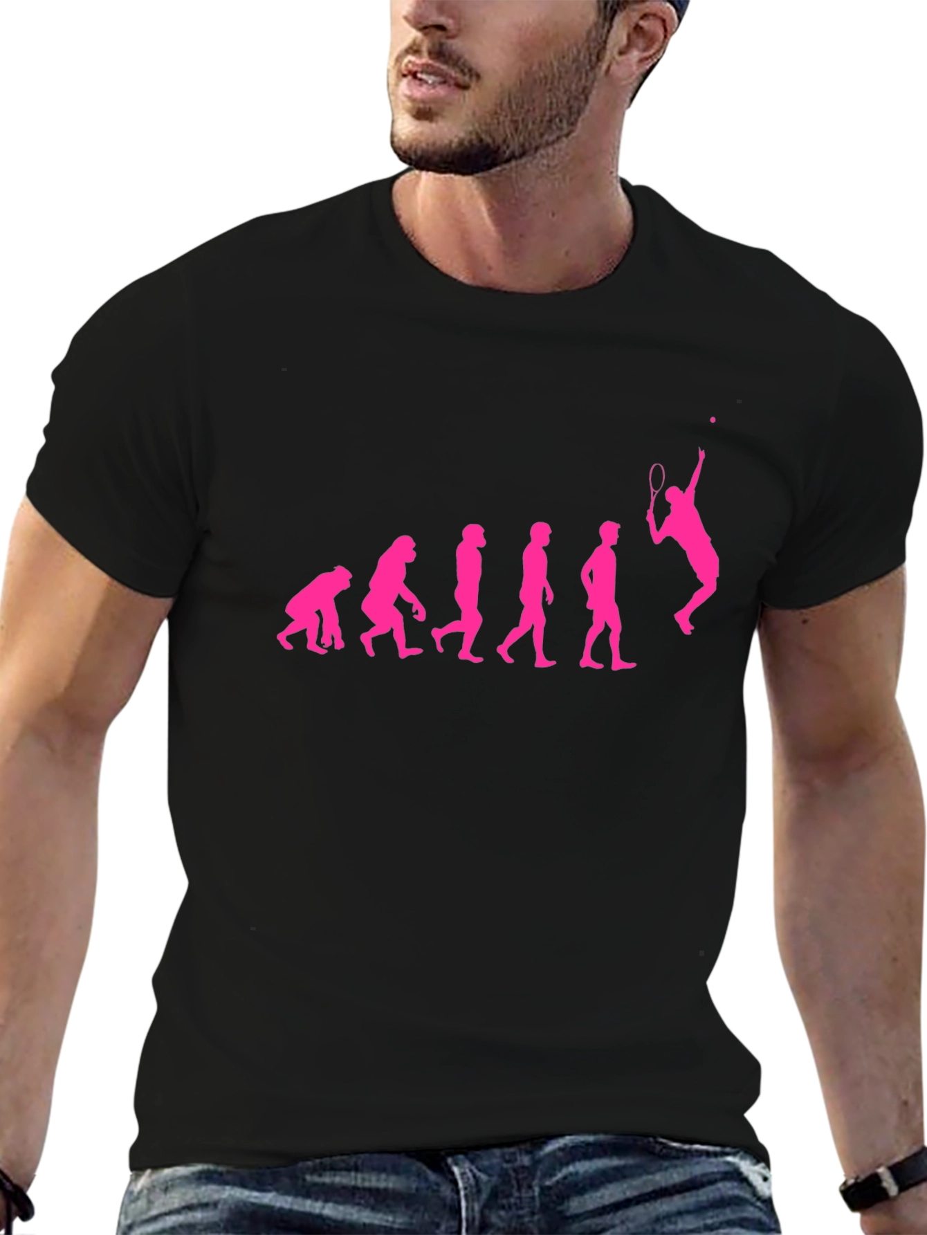Evolution of Tennis Funny Graphic Tee