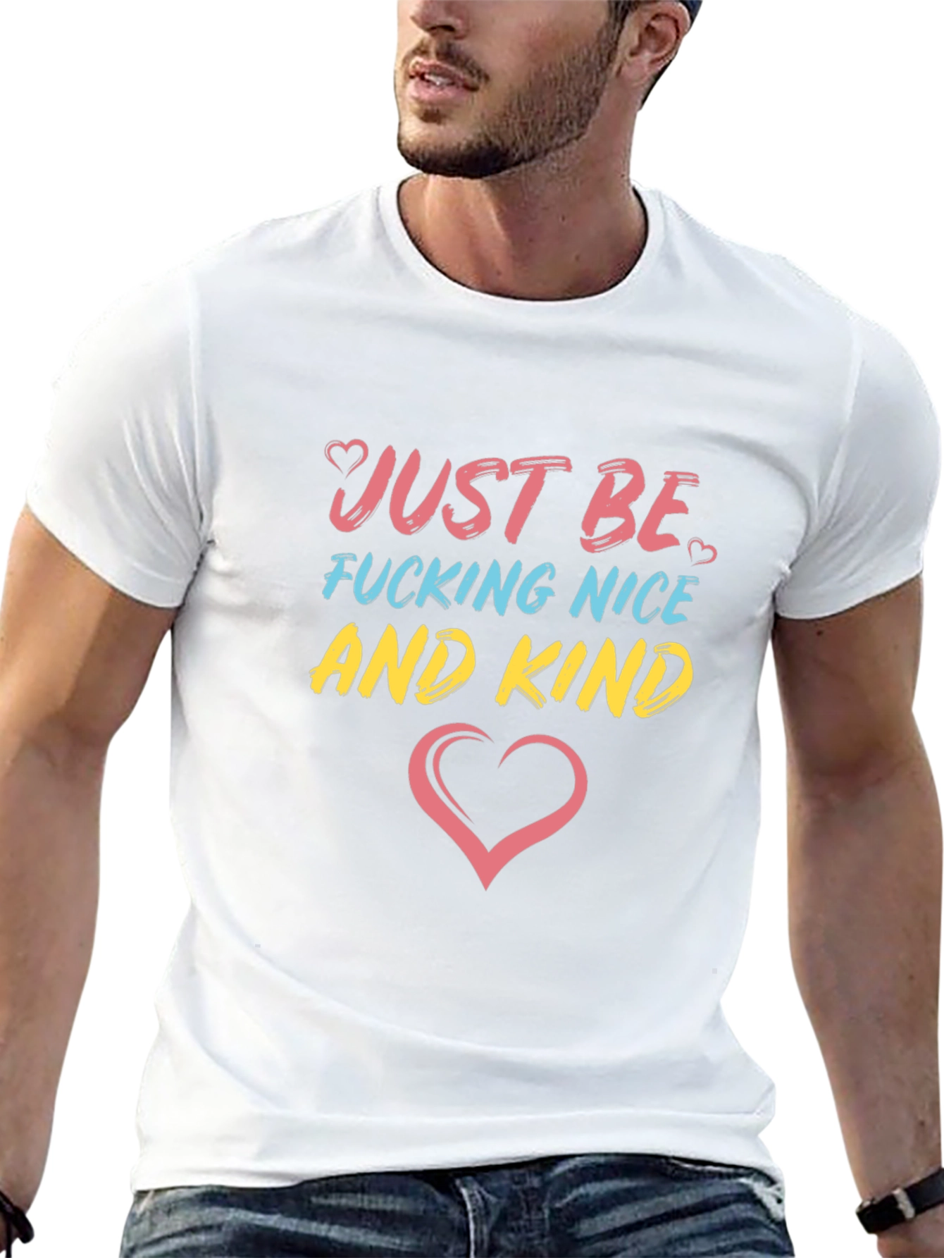 Just Be Nice & Kind Graphic Tee - Black