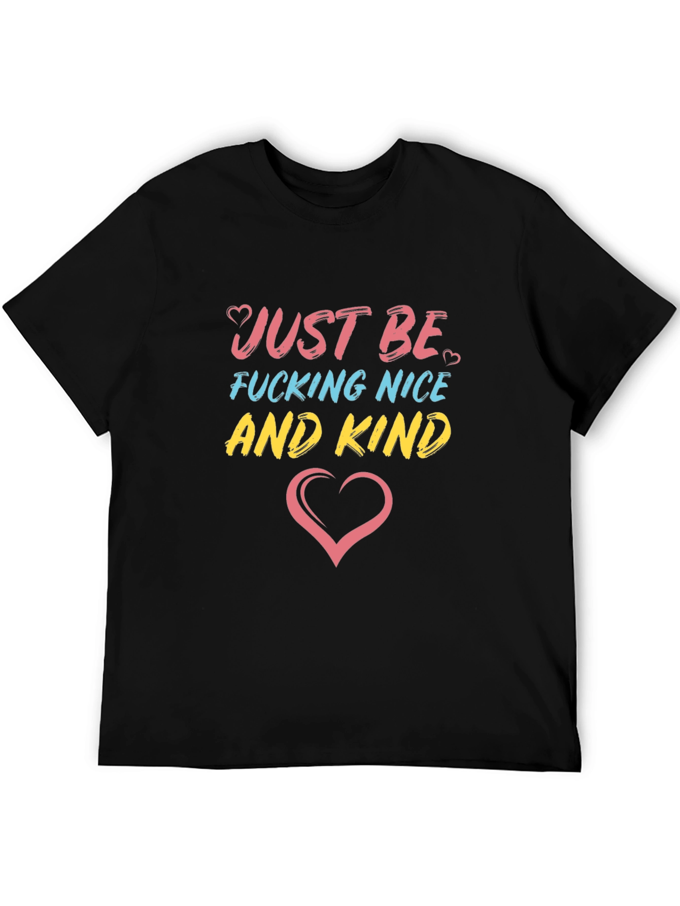 Just Be Nice & Kind Graphic Tee - Black
