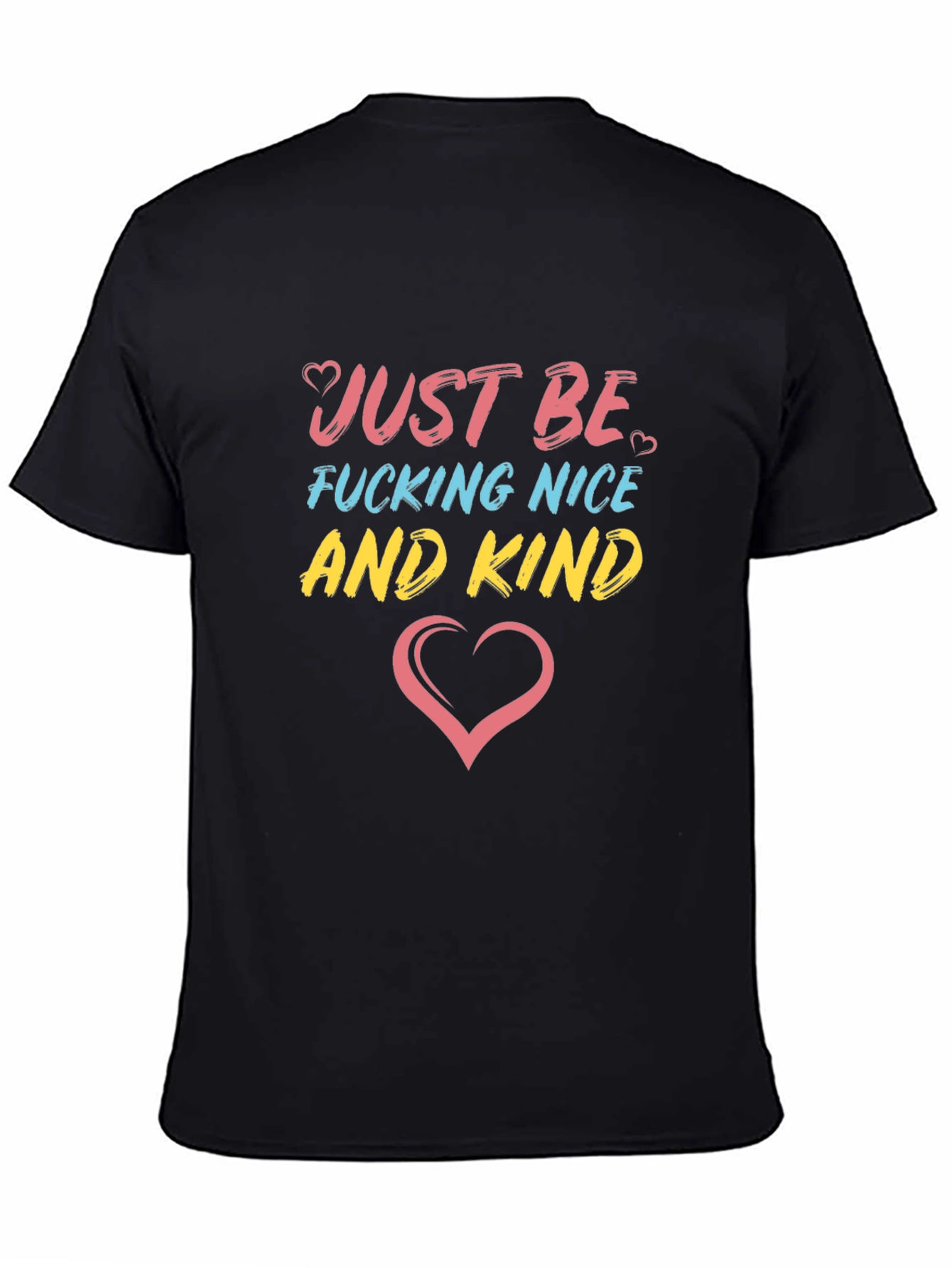 Just Be Nice & Kind Graphic Tee - Black