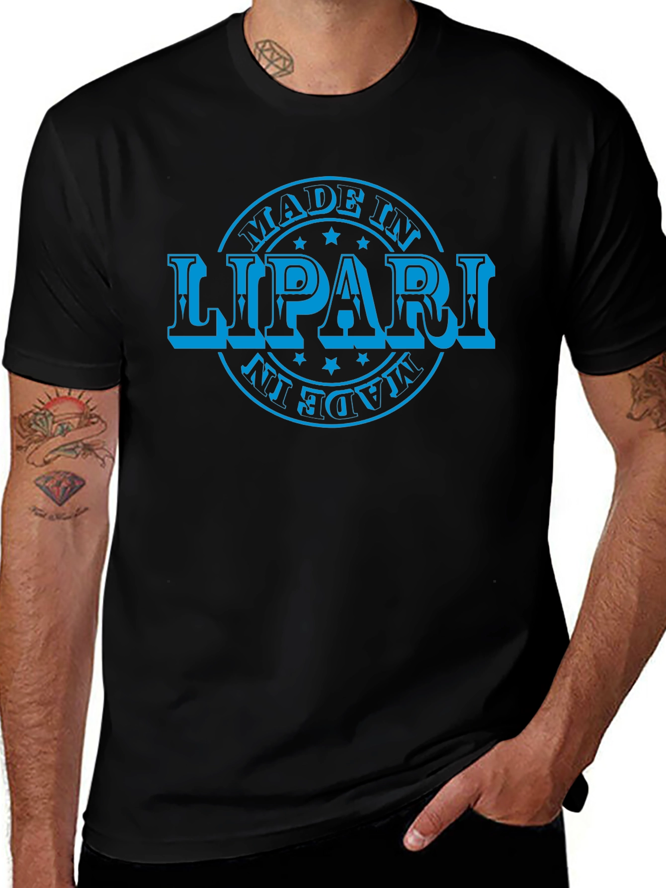 Made in Lipari Graphic T-Shirt - Black