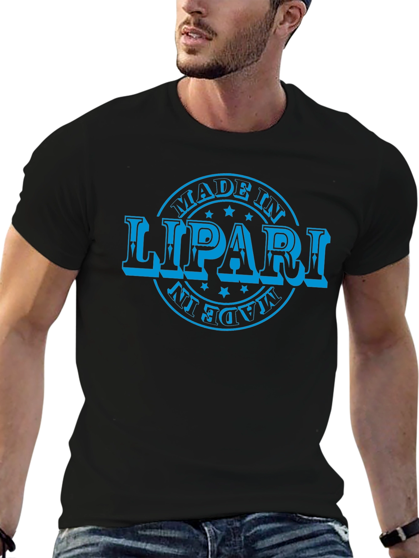 Made in Lipari Graphic T-Shirt - Black