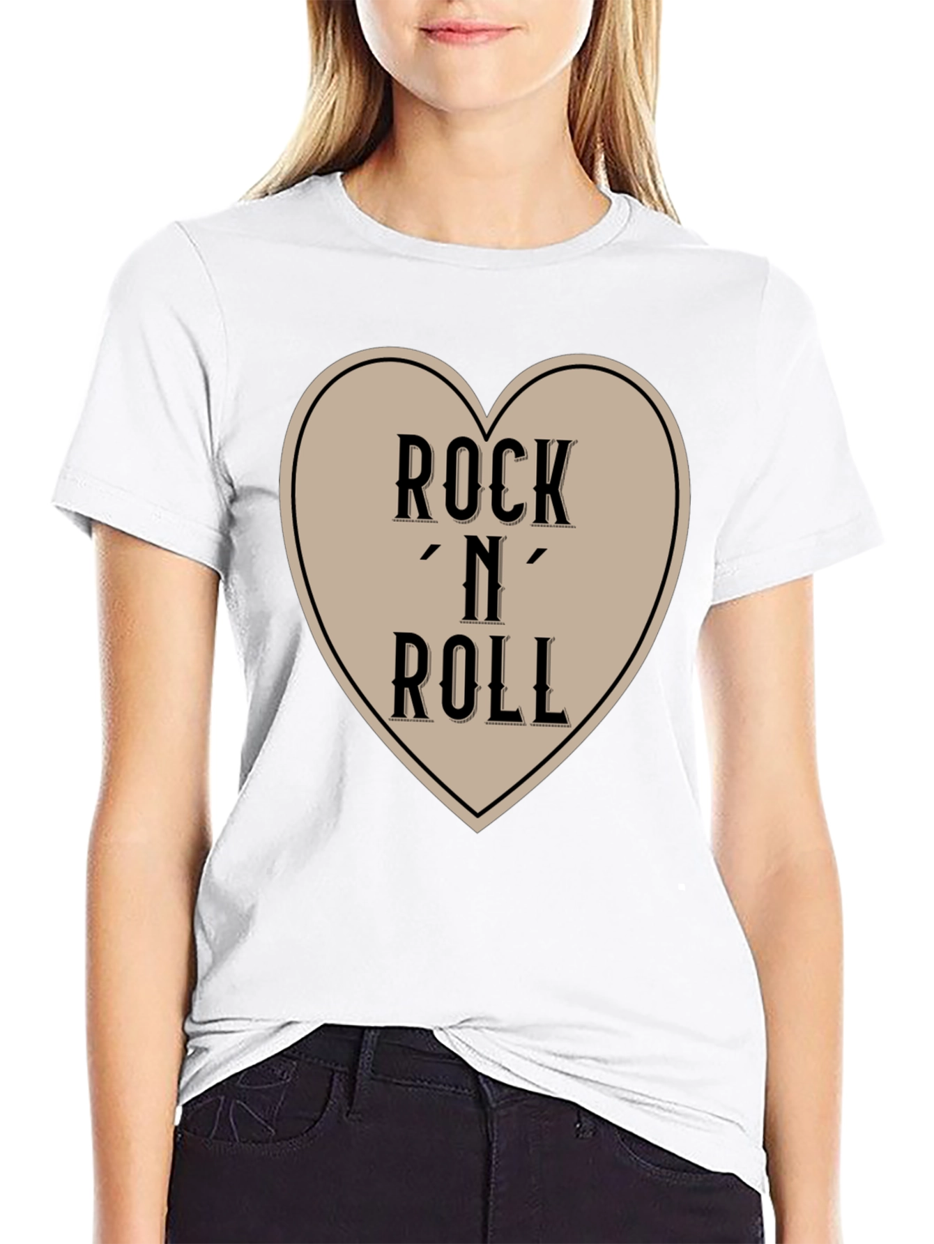 Rock N Roll Heart Graphic Tee