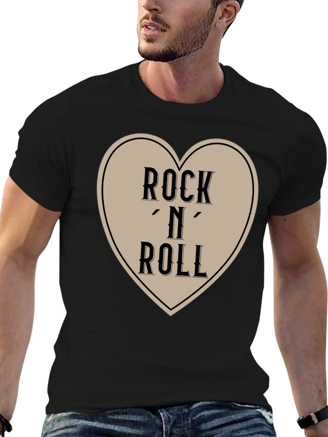 Rock N Roll Heart Graphic Tee