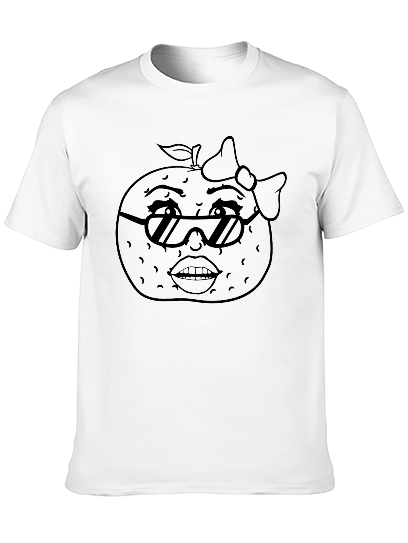 Fun Orange Cartoon Graphic Tee - Unisex