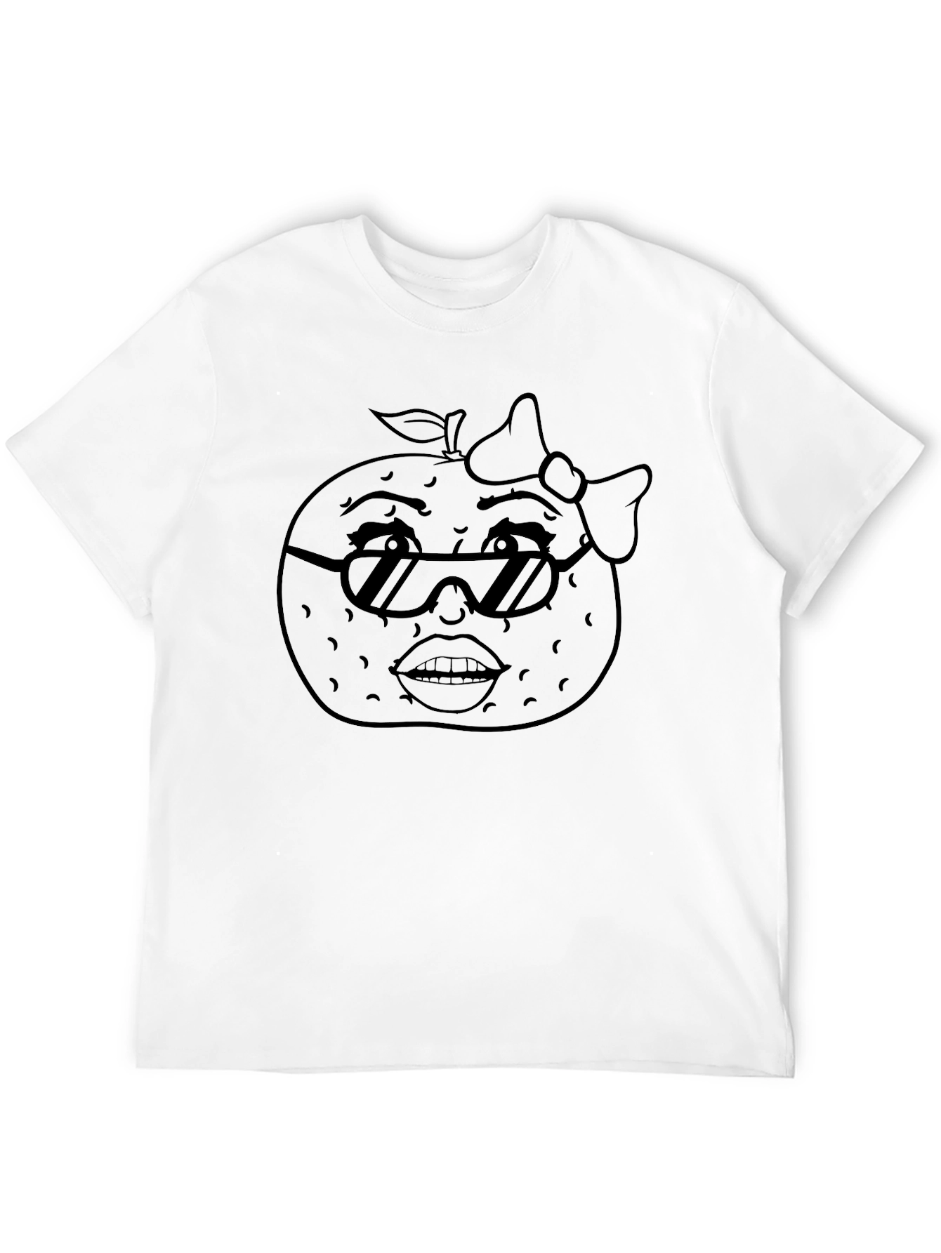 Fun Orange Cartoon Graphic Tee - Unisex