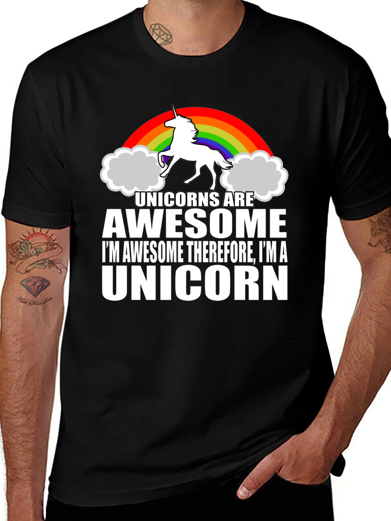 Unicorns Are Awesome Graphic T-Shirt