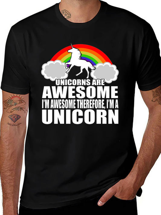 Unicorns Are Awesome Graphic T-Shirt