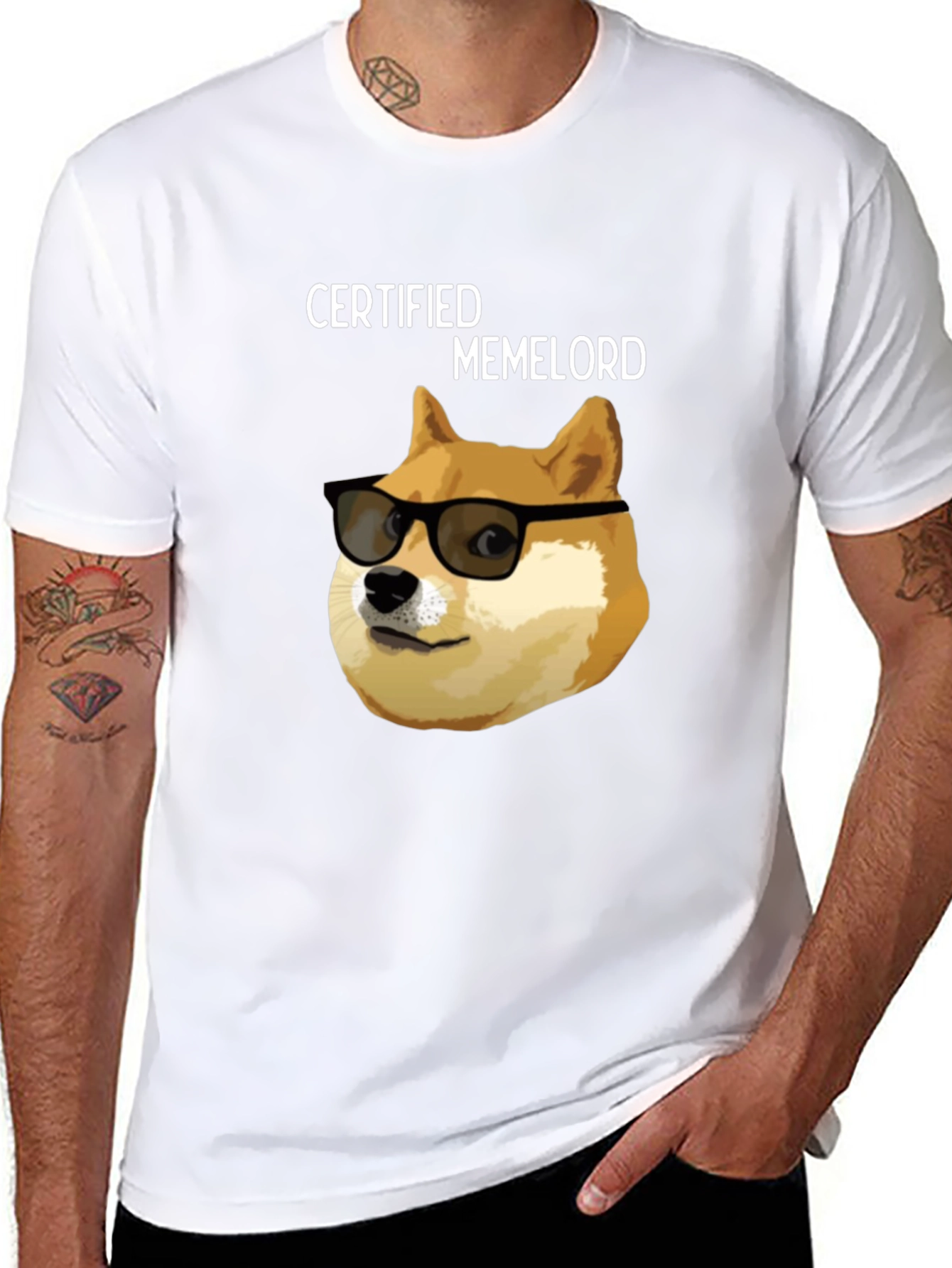 Certified Memelord Doge T-Shirt - Funny Meme Tee