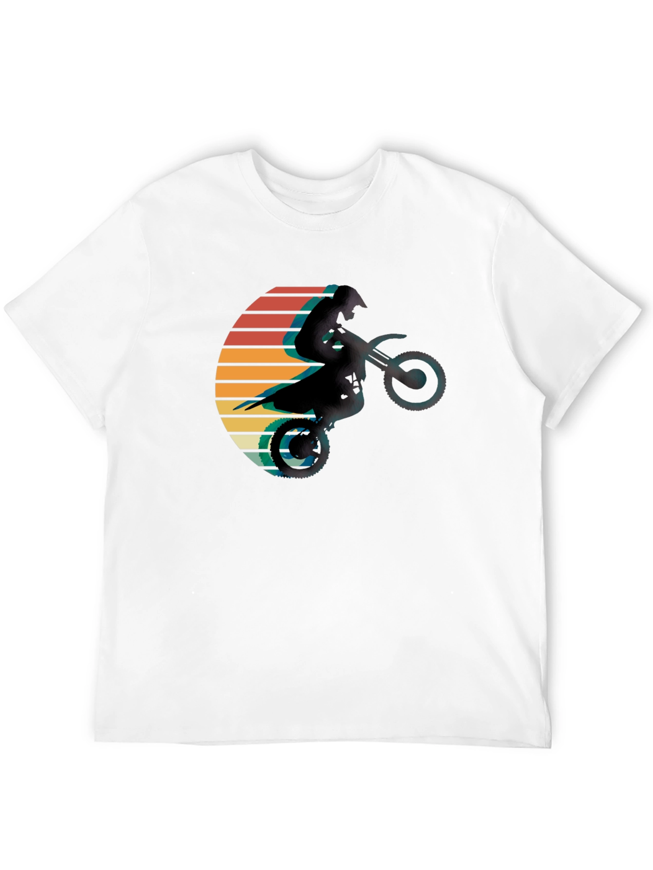 Retro Motocross Sunset Graphic Tee