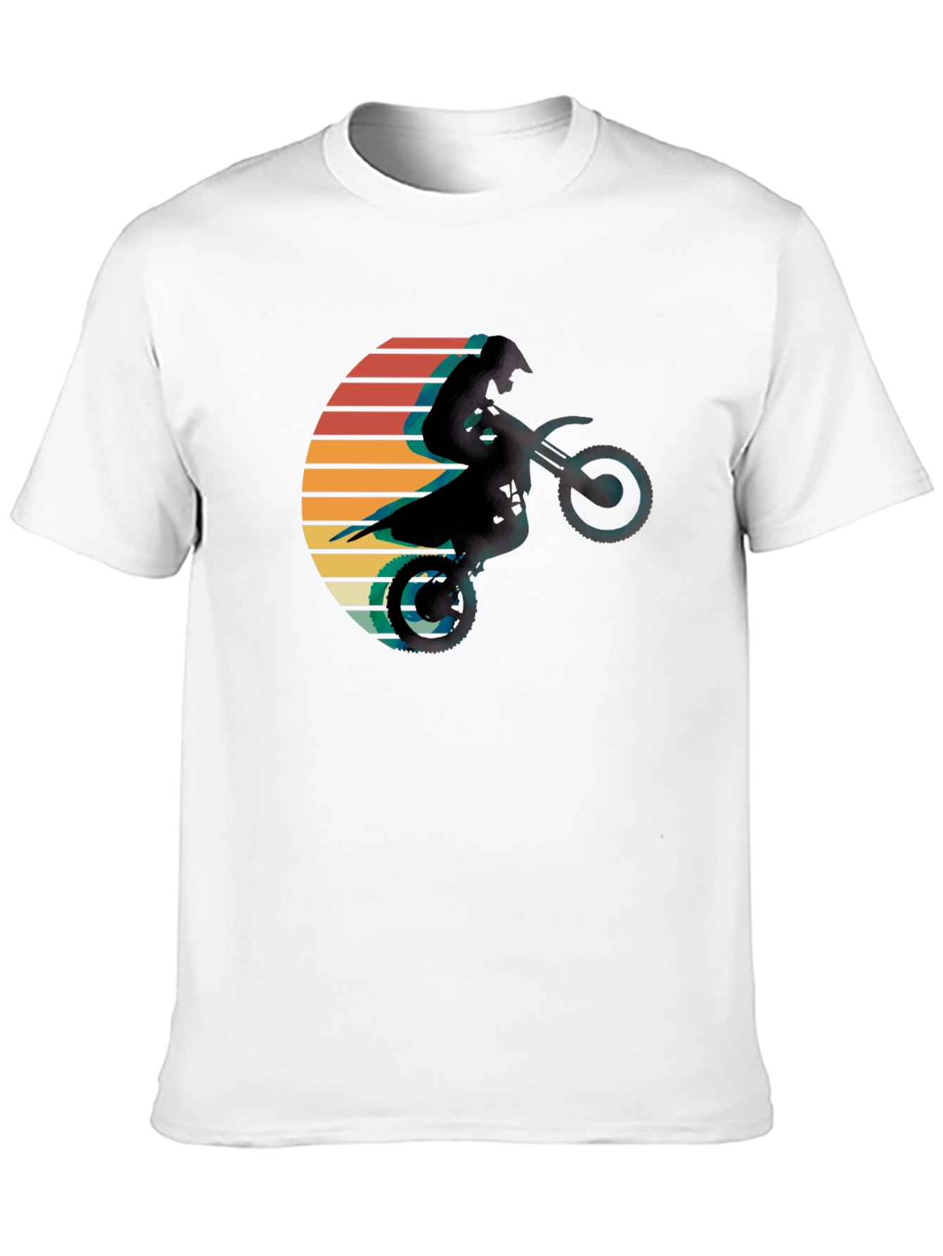 Retro Motocross Sunset Graphic Tee