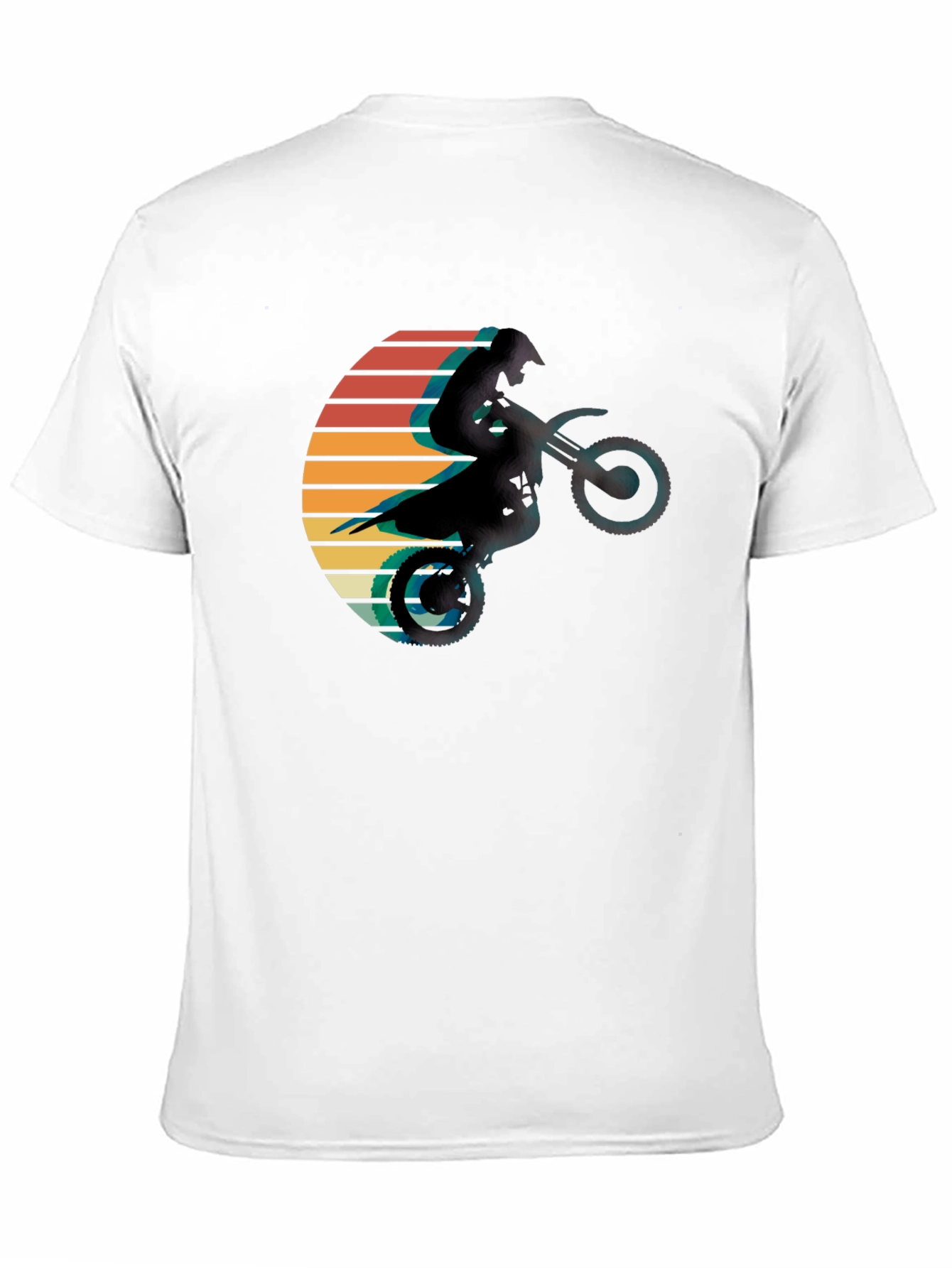 Retro Motocross Sunset Graphic Tee