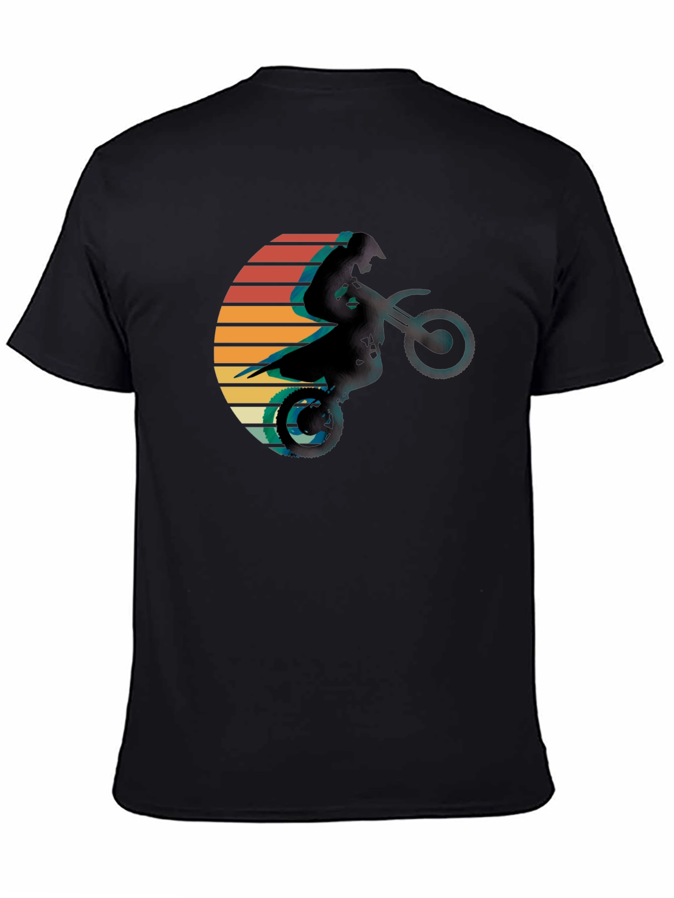 Retro Motocross Sunset Graphic Tee