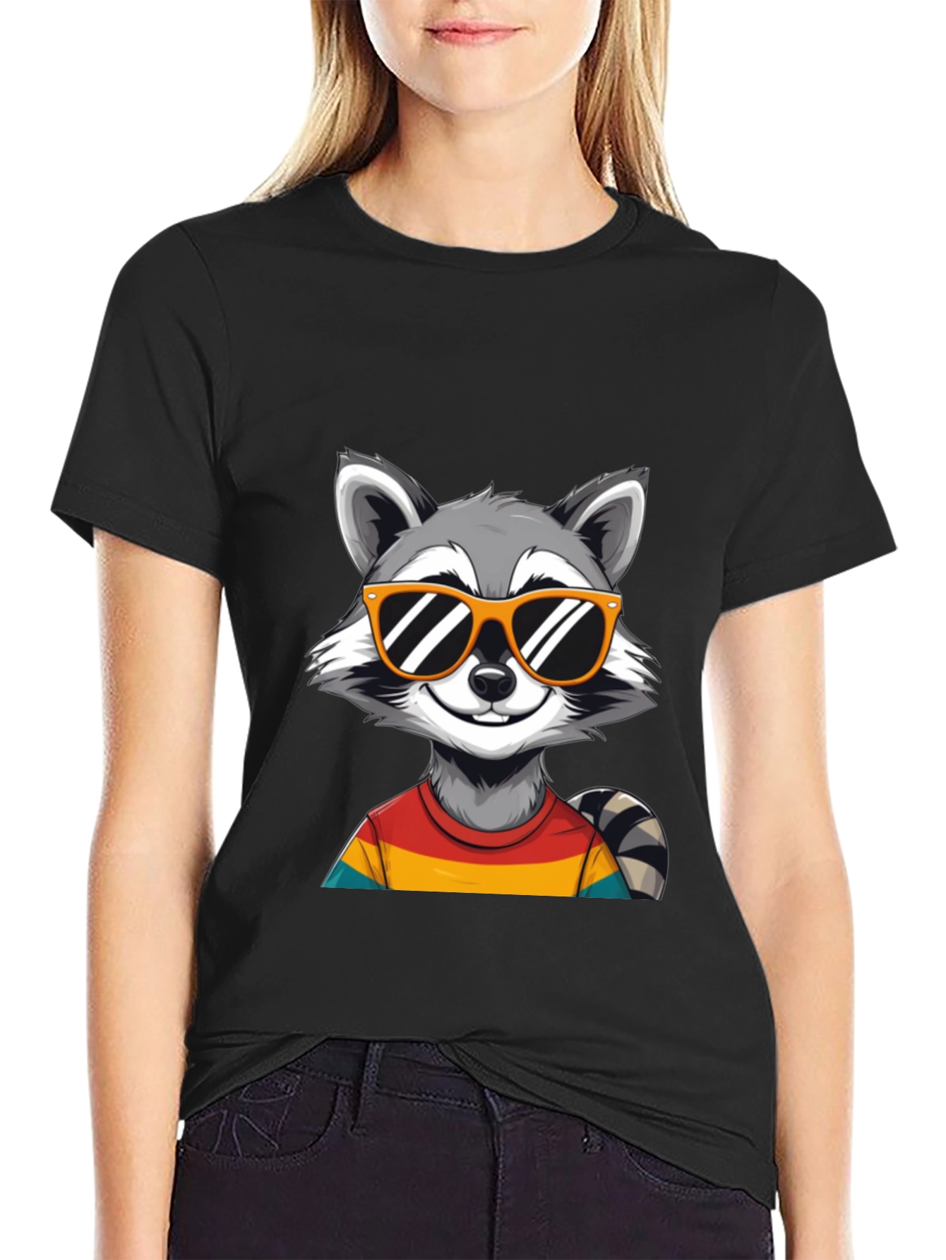 Cool Raccoon T-Shirt - Fun Graphic Tee