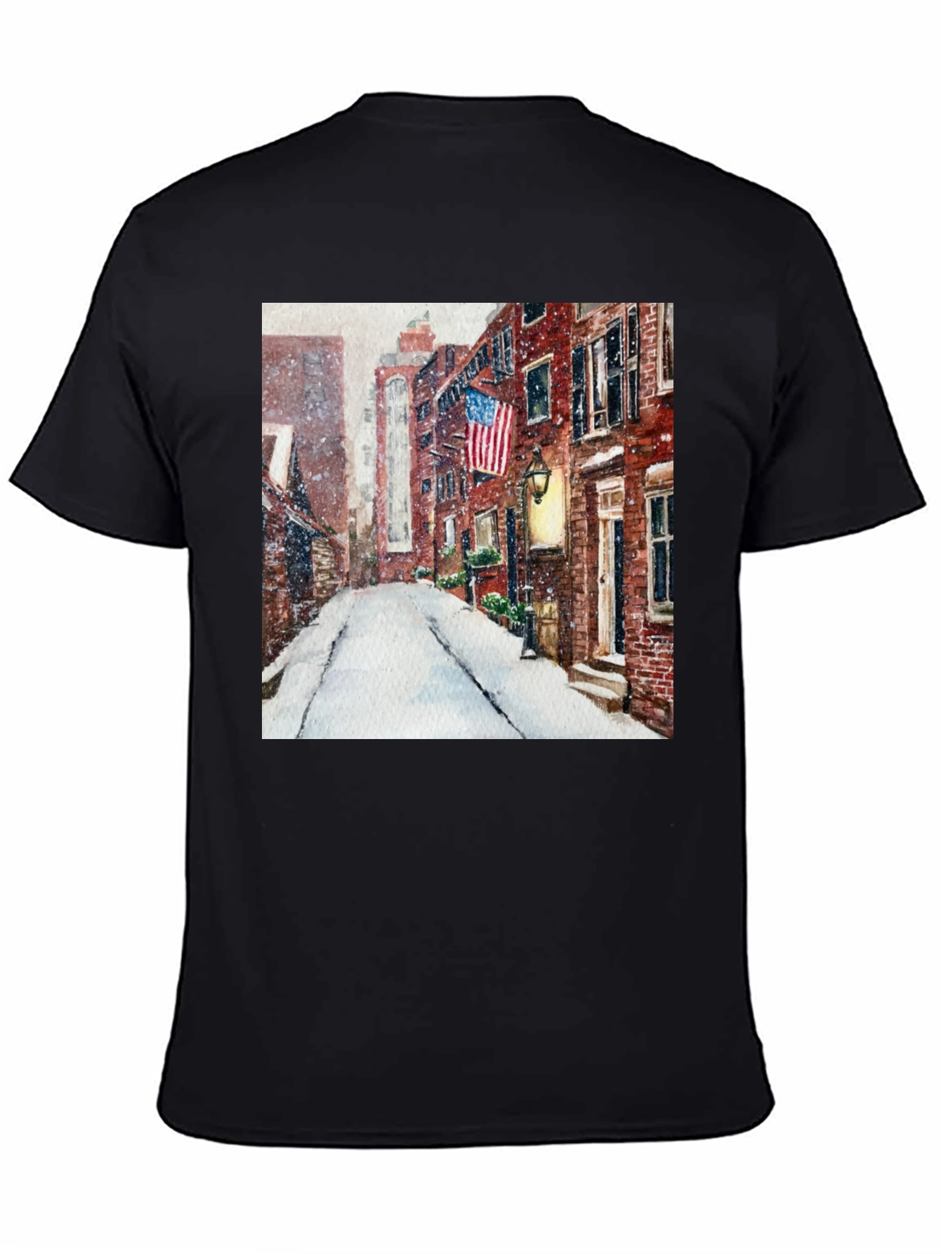Winter Street Scene Graphic Tee