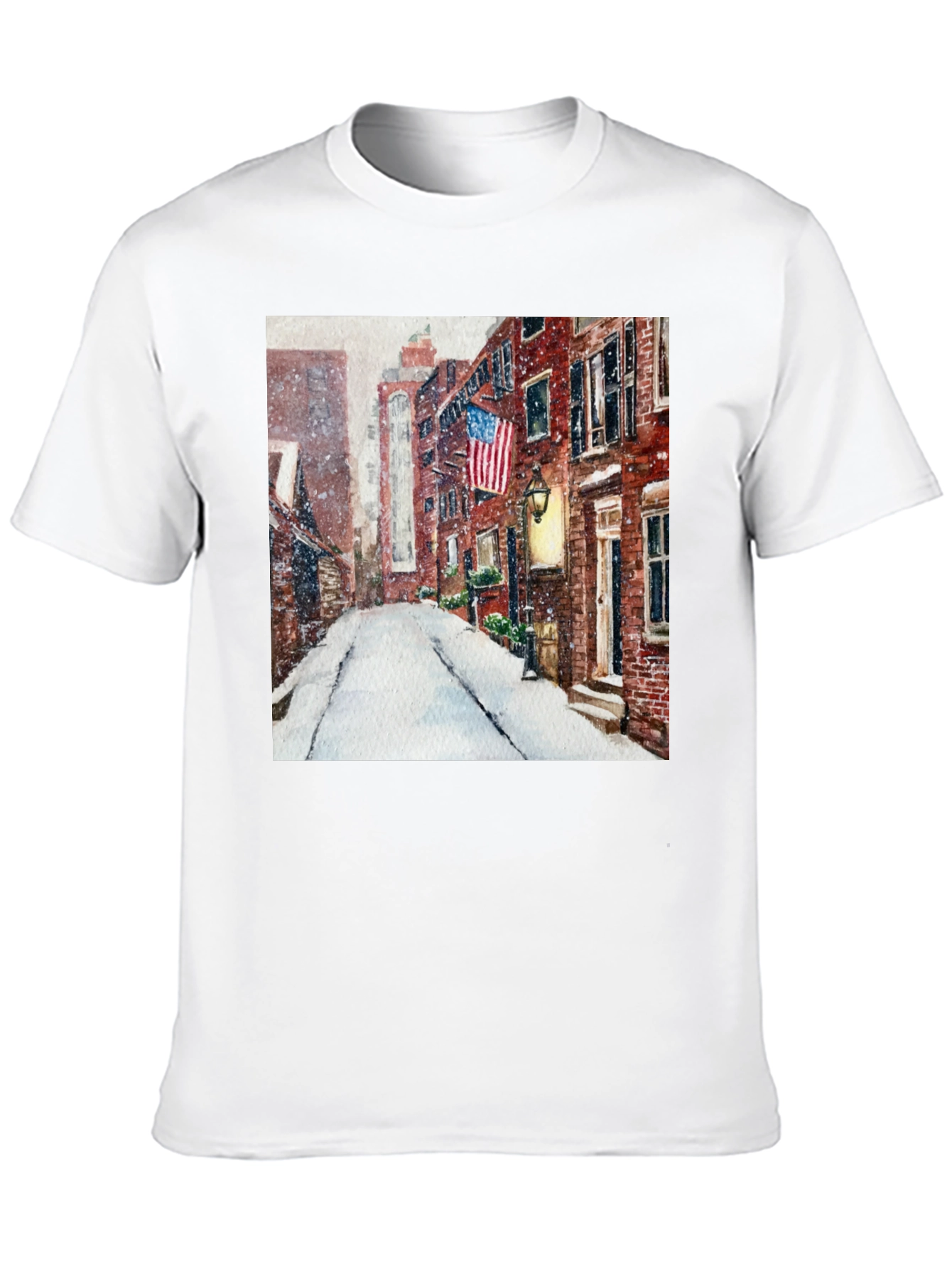 Winter Street Scene Graphic Tee