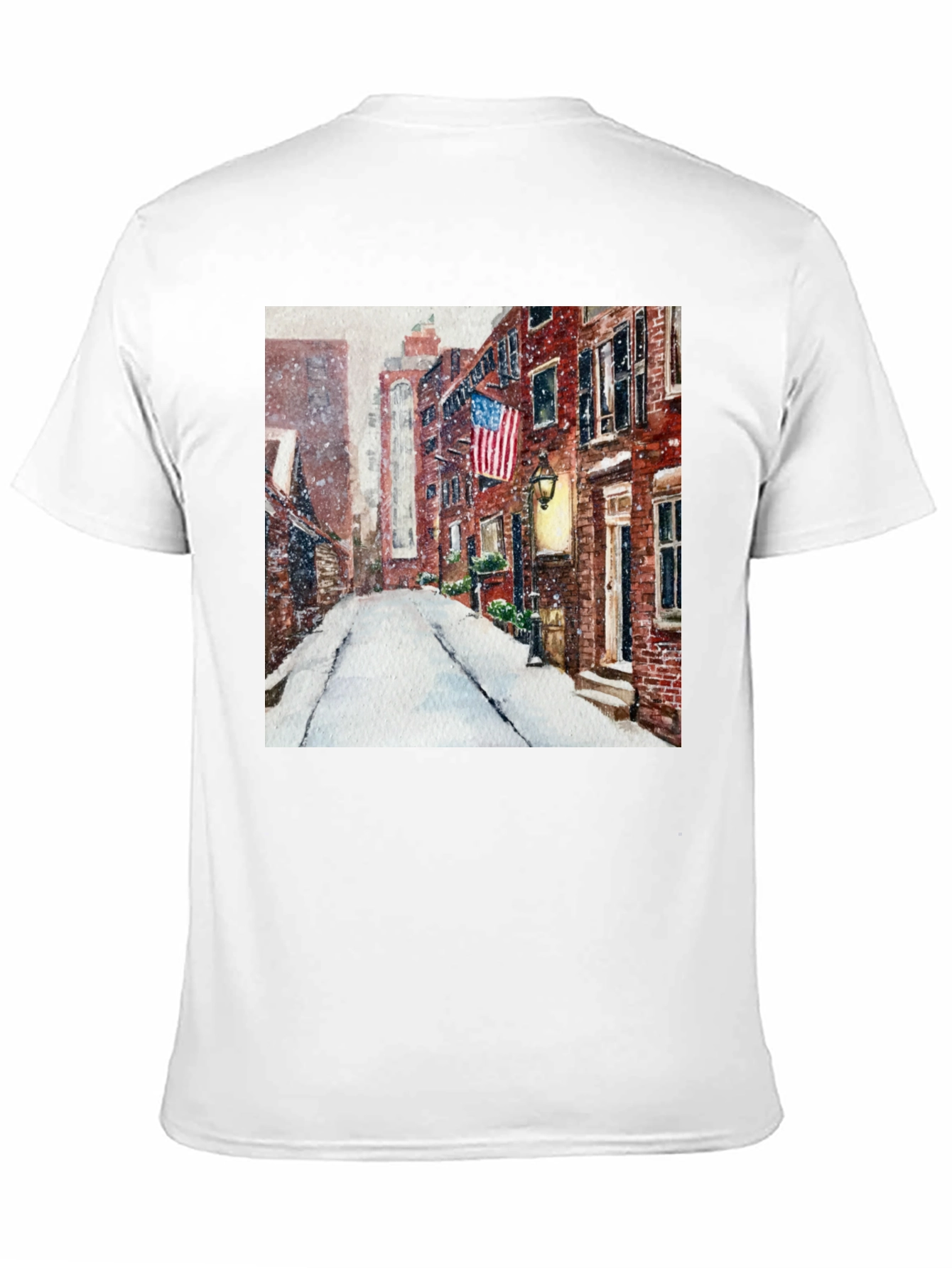 Winter Street Scene Graphic Tee
