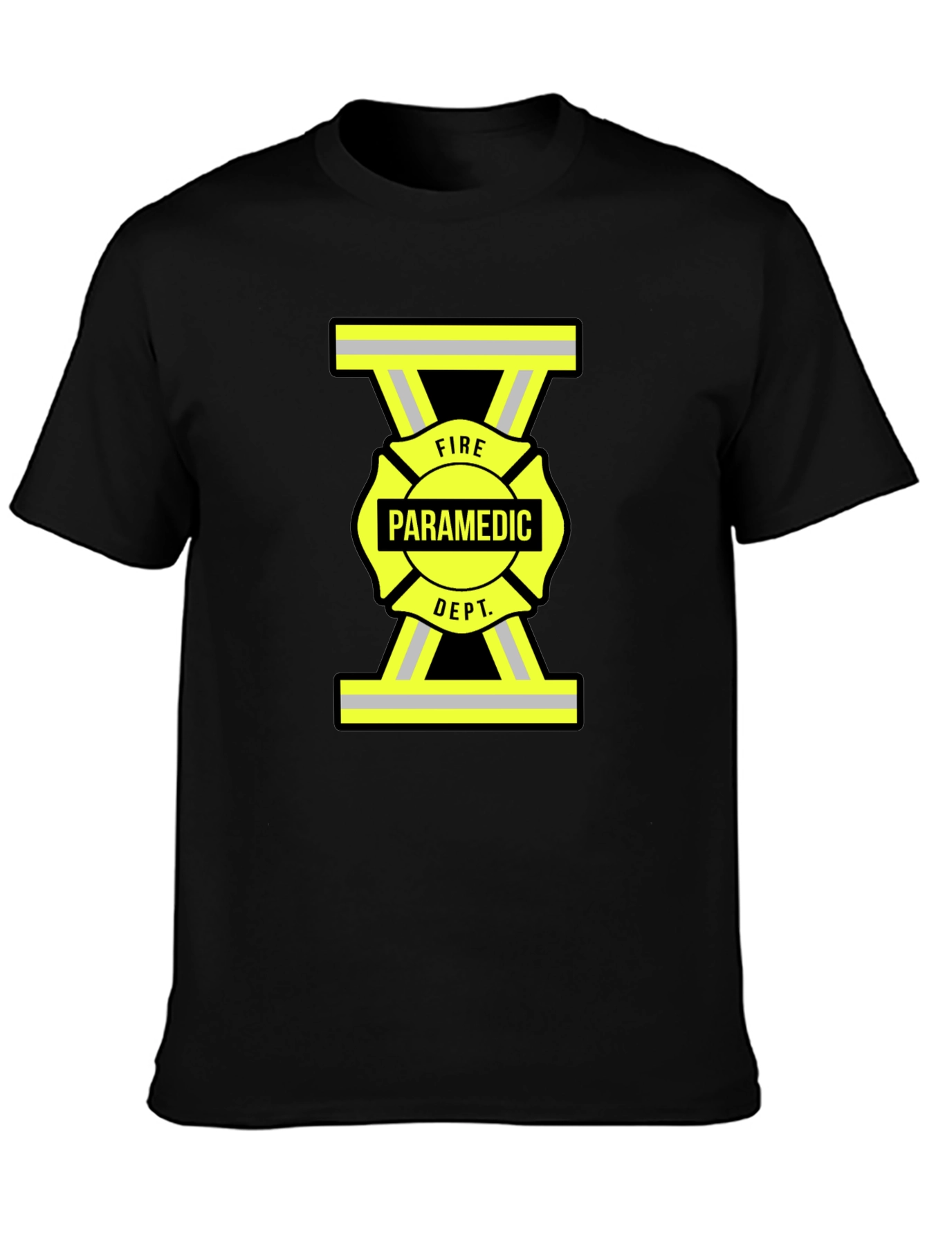 Fire Paramedic Dept. Black T-Shirt