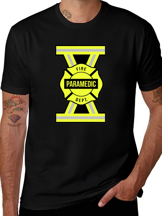 Fire Paramedic Dept. Black T-Shirt