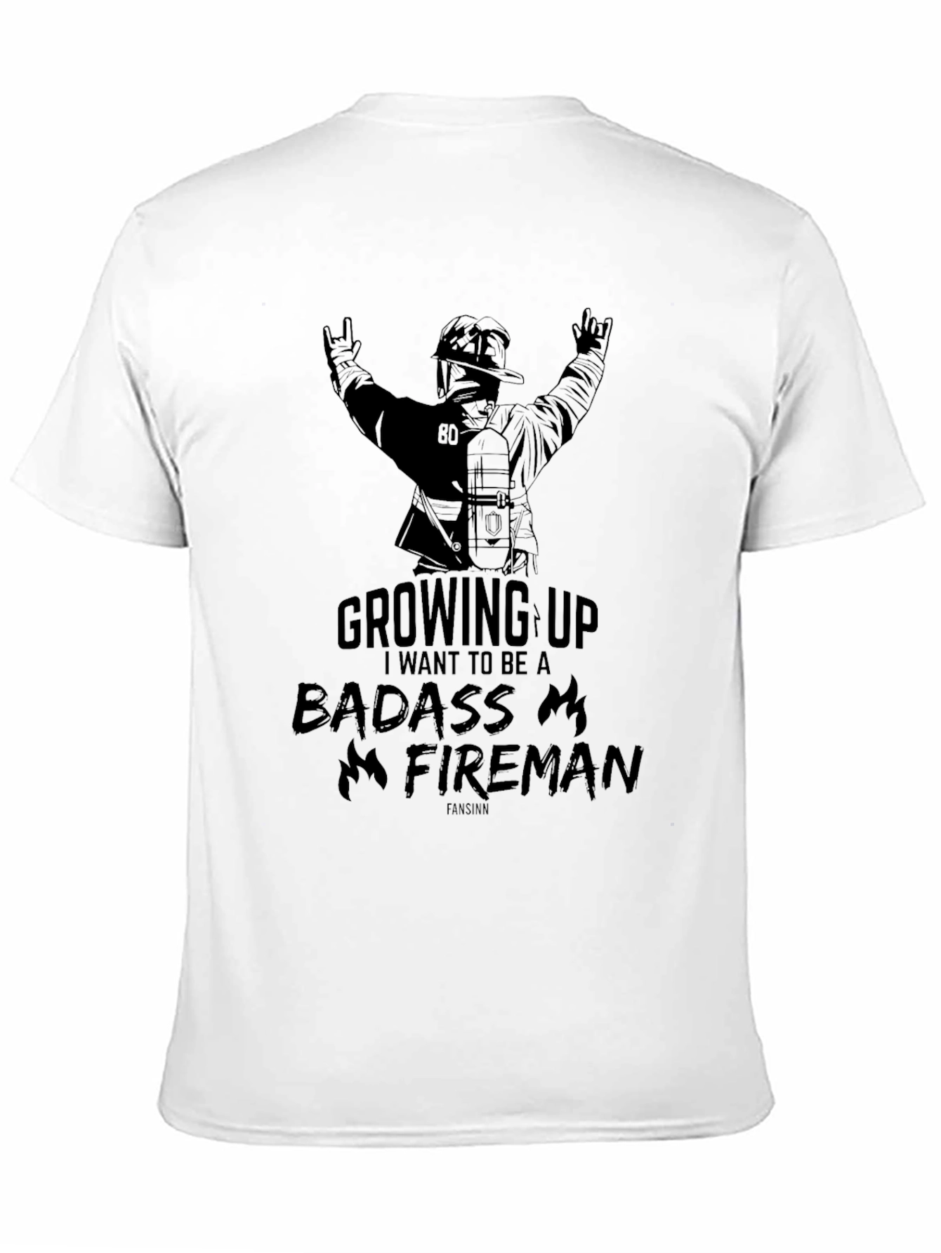 Badass Fireman Graphic Tee
