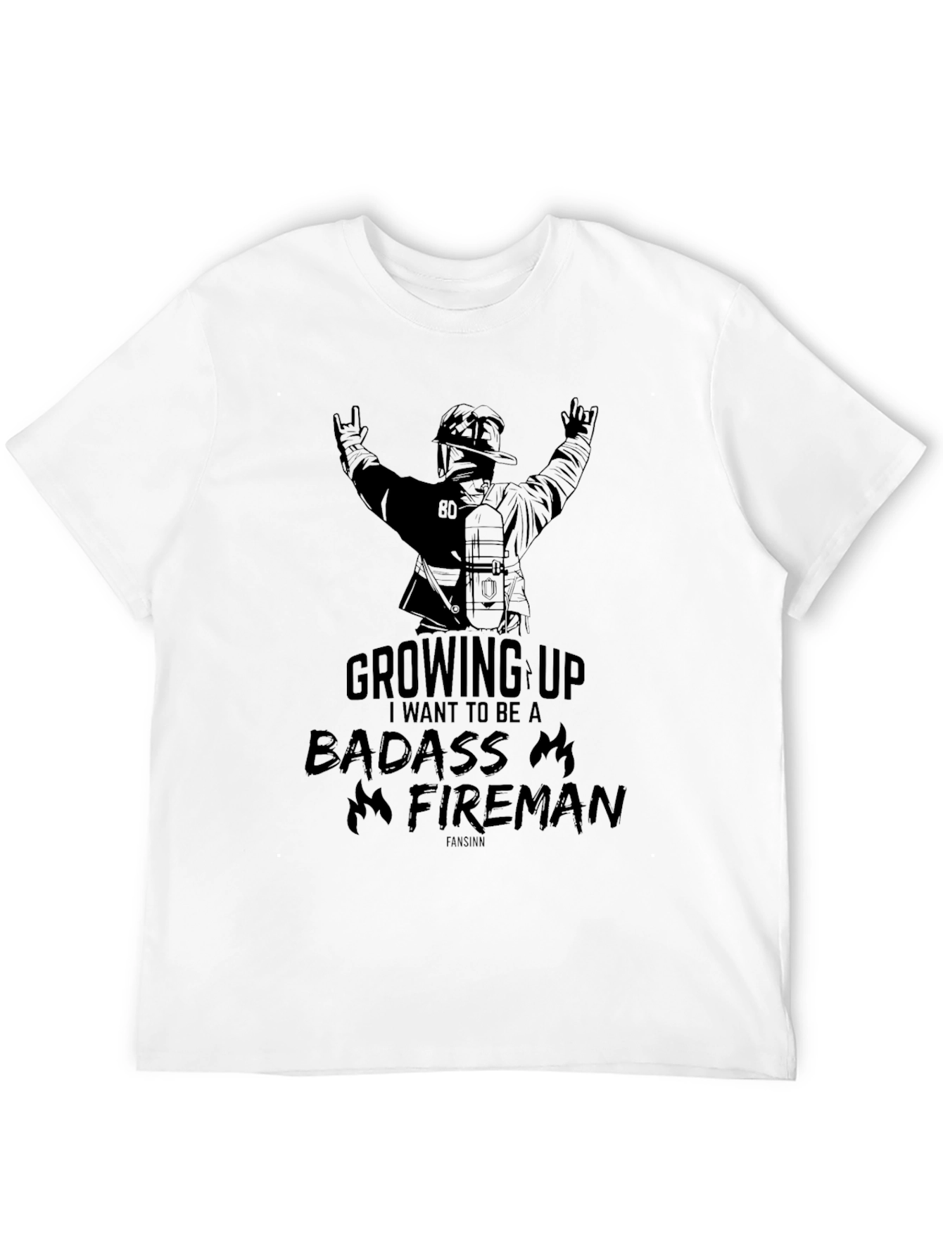 Badass Fireman Graphic Tee