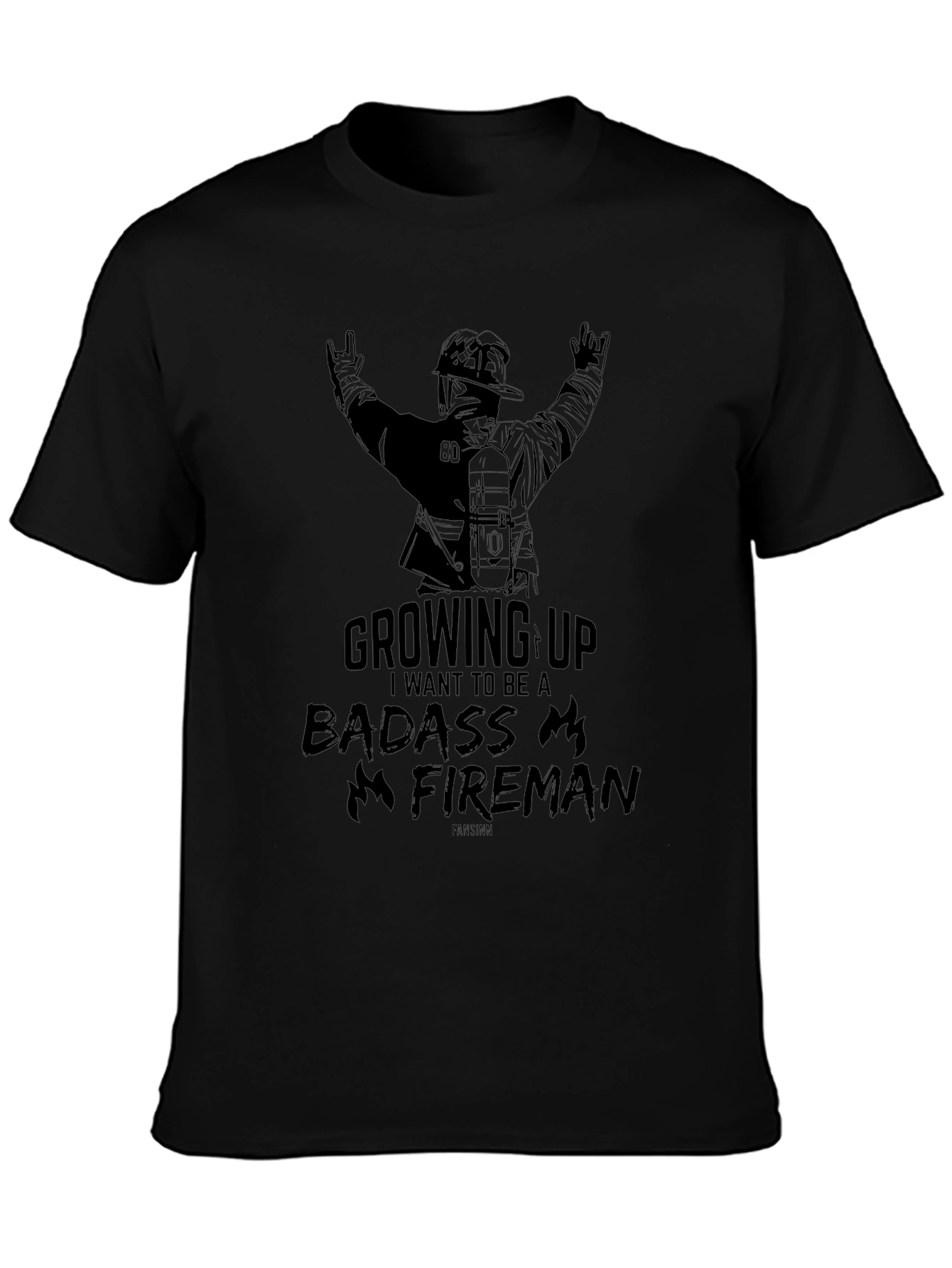 Badass Fireman Graphic Tee