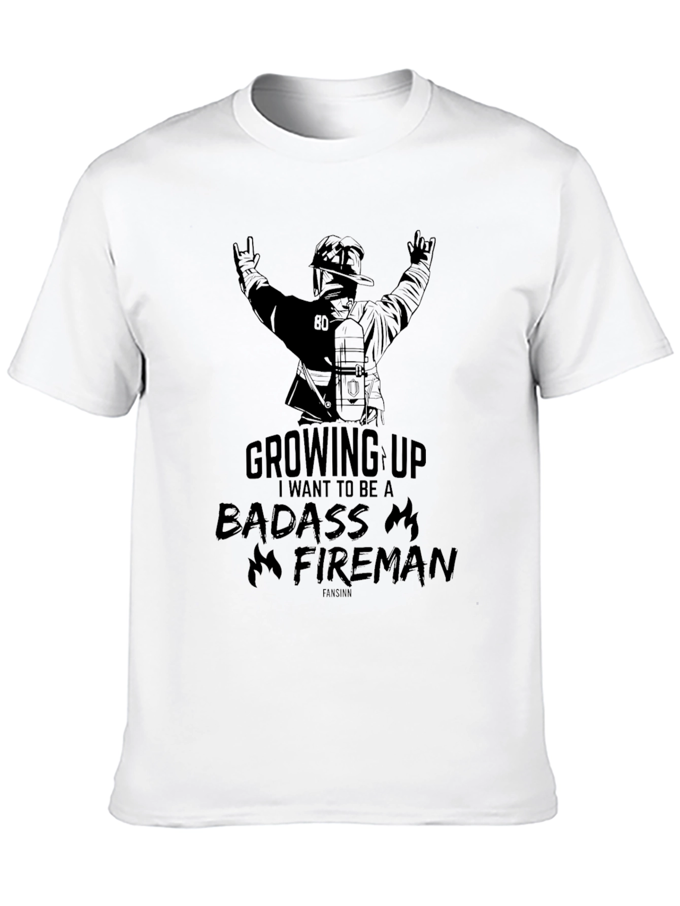 Badass Fireman Graphic Tee