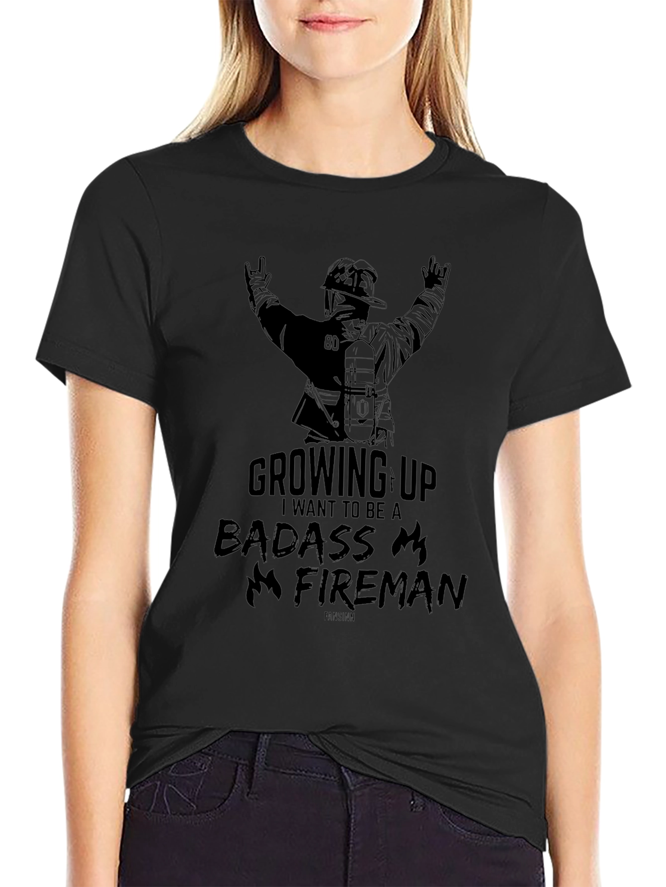 Badass Fireman Graphic Tee