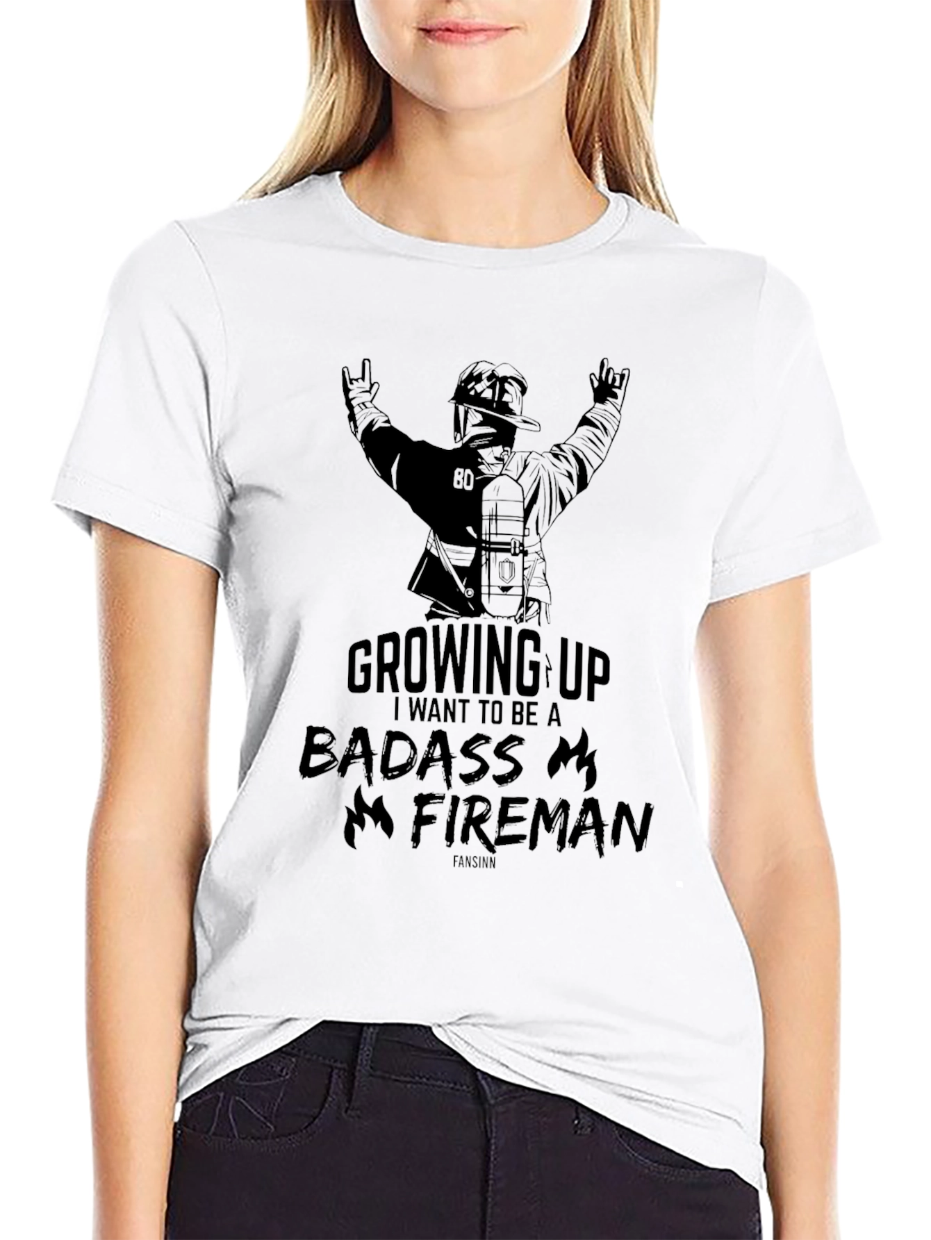 Badass Fireman Graphic Tee