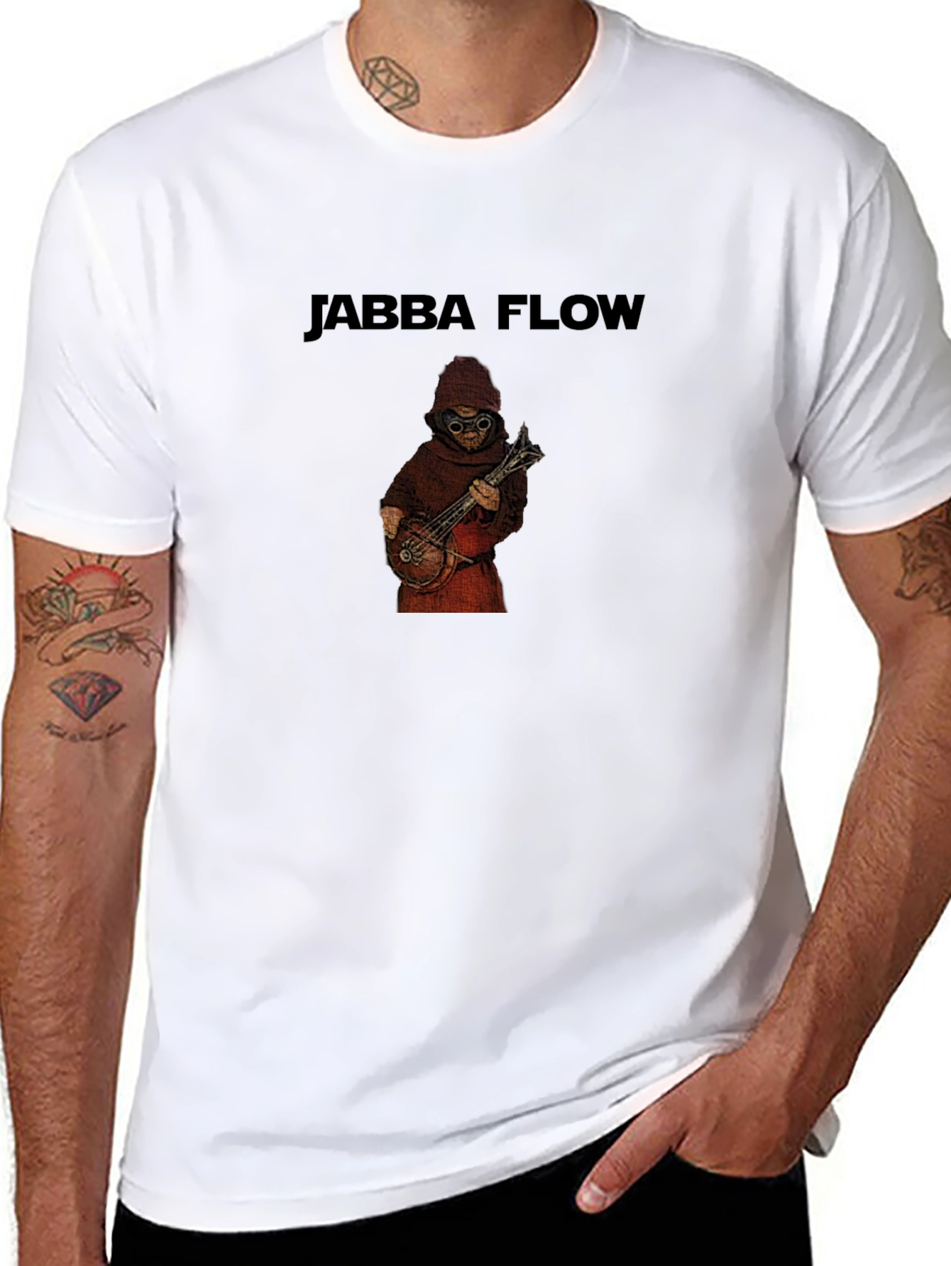Jabba Flow T-Shirt: Star Wars Alien Musician Tee