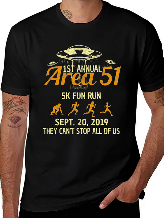 Area 51 5K Fun Run T-Shirt - Sept 20 2019 - They Cant Stop Us All